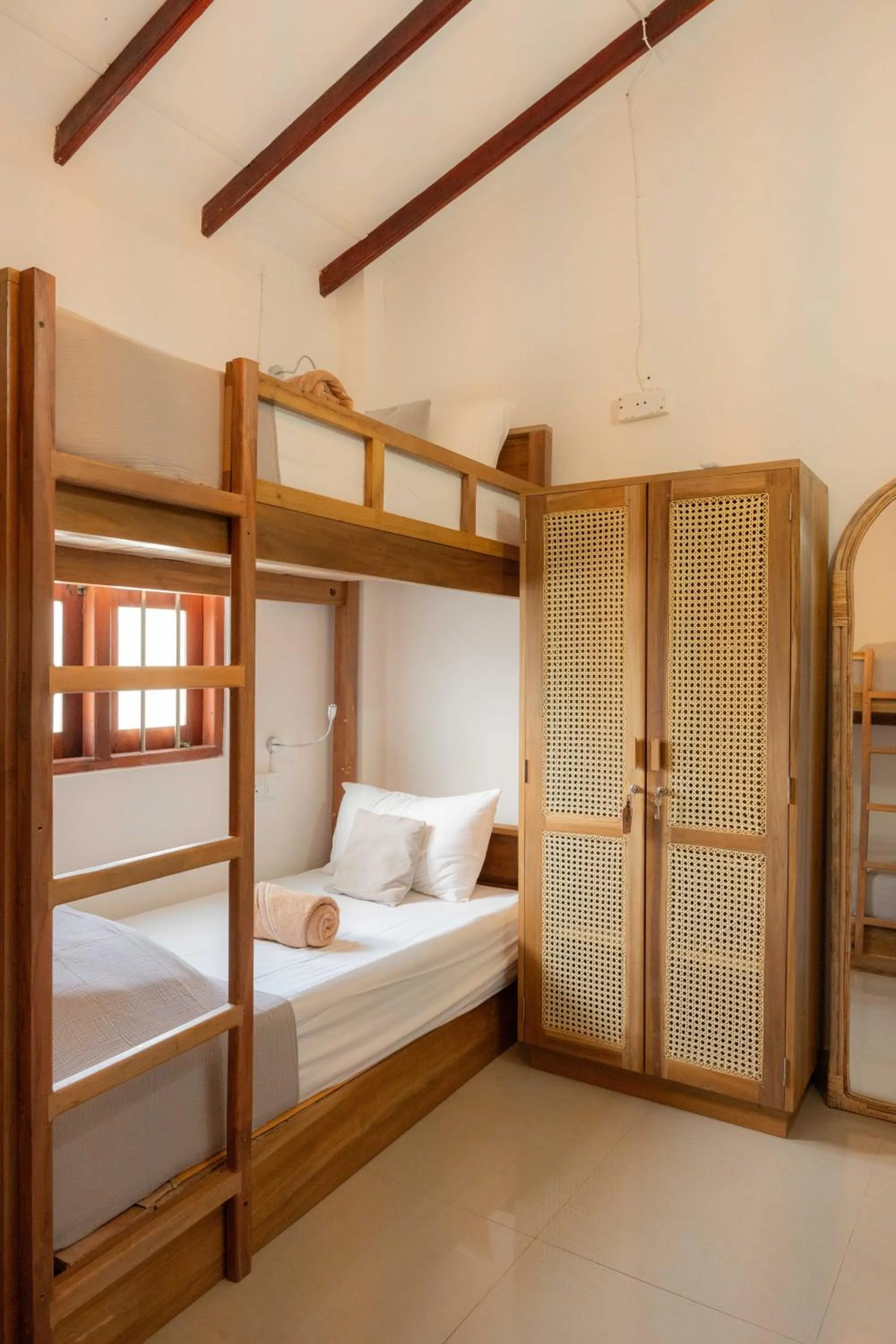 Bed in Lucky's Surf Camp