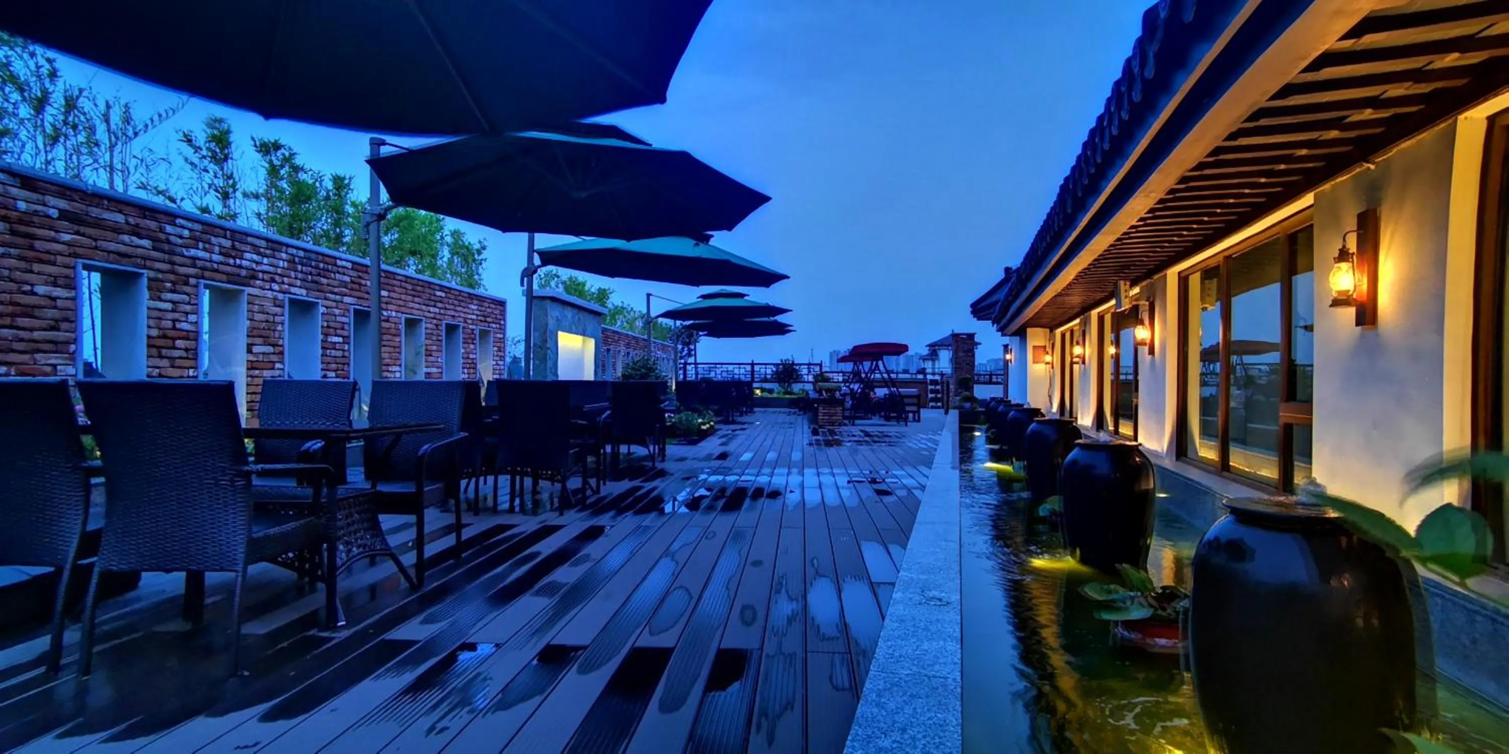 Balcony/Terrace in SSAW Boutique Hotel Nanjing Grand Theatre