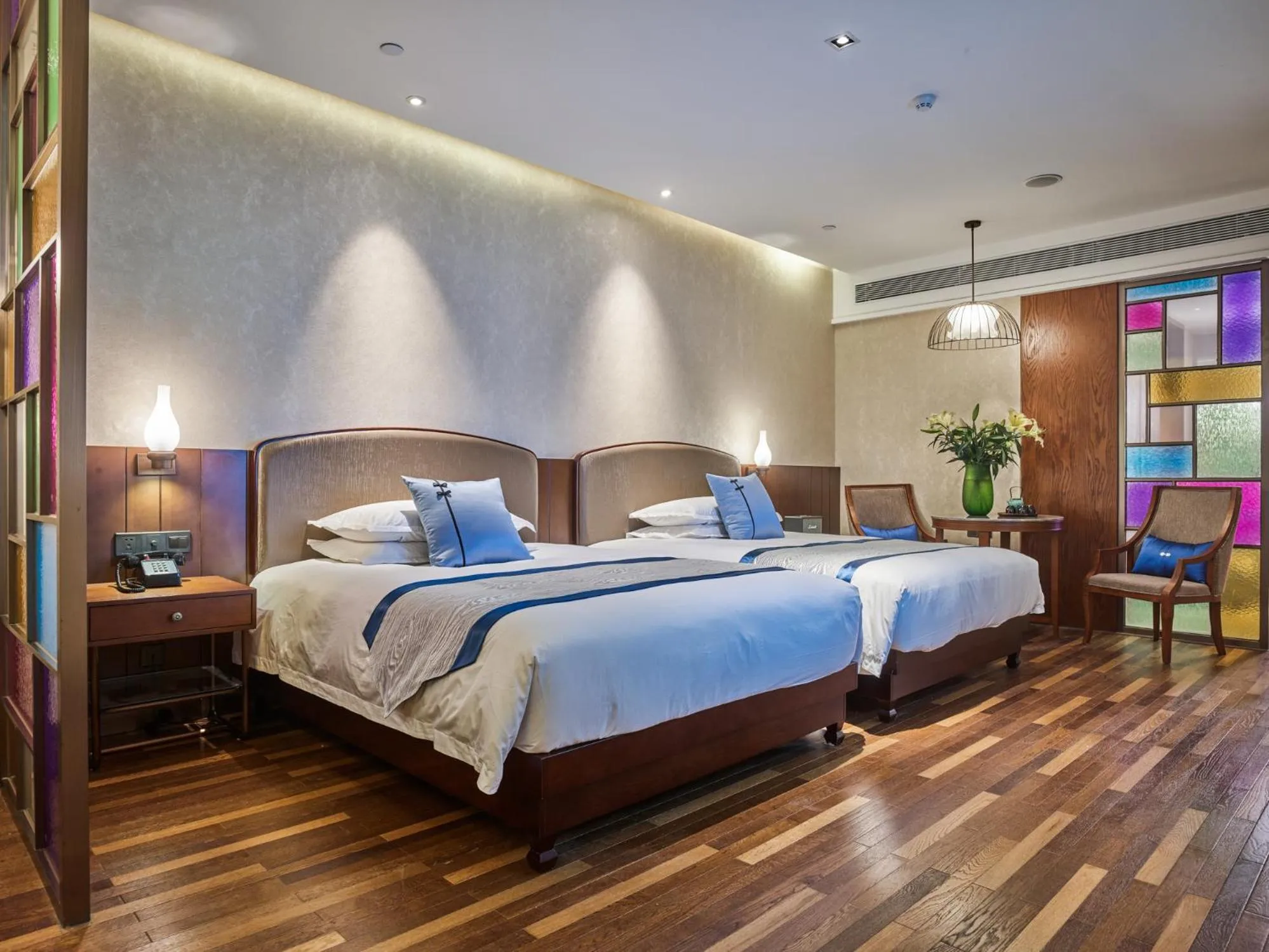 Bed in SSAW Boutique Hotel Nanjing Grand Theatre
