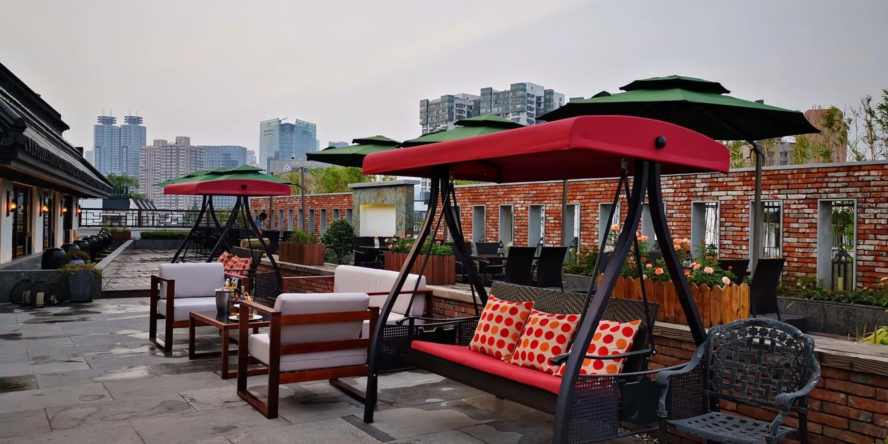 Balcony/Terrace in SSAW Boutique Hotel Nanjing Grand Theatre