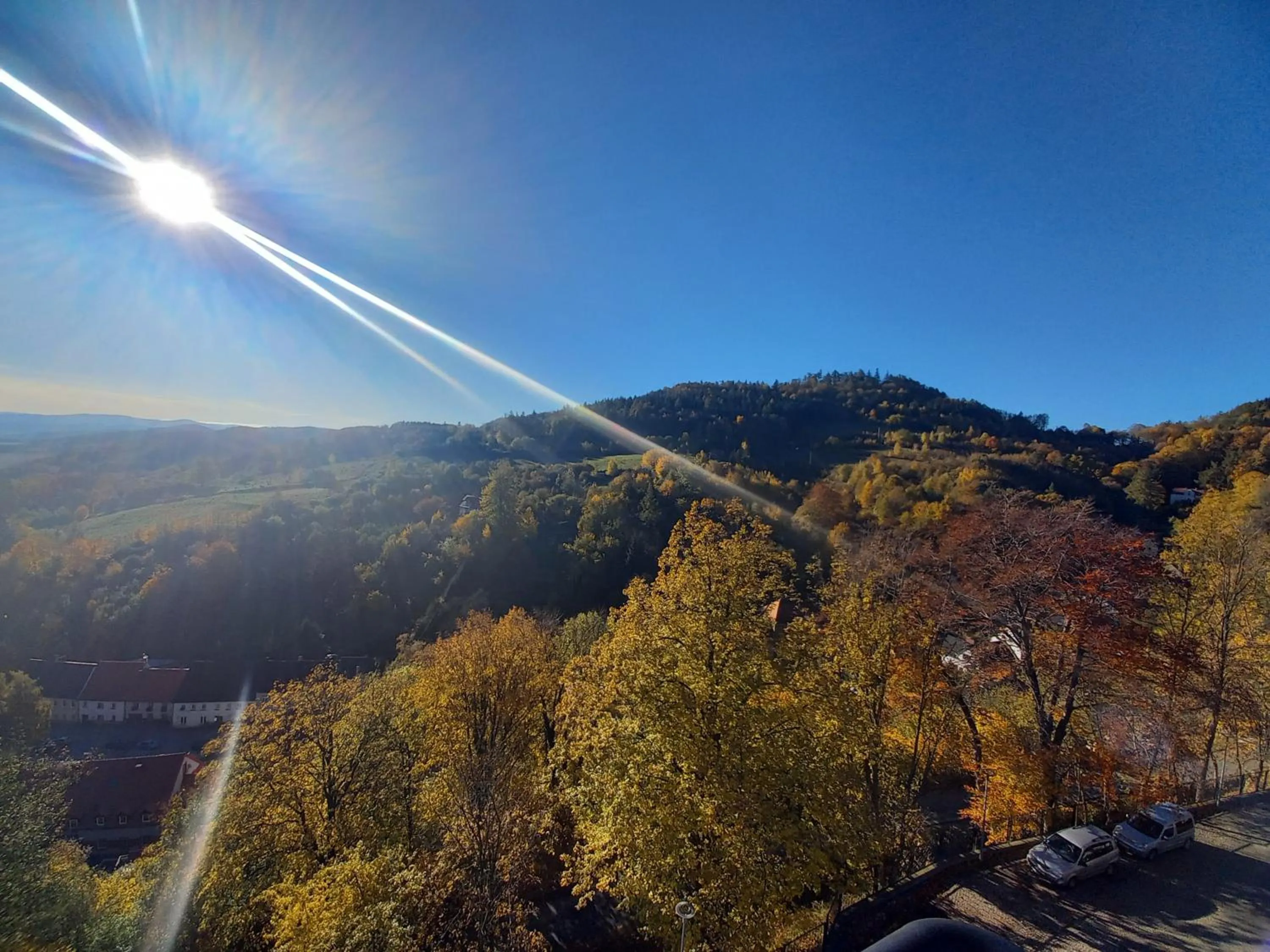 Quiet street view in Hotel Srebrna Góra