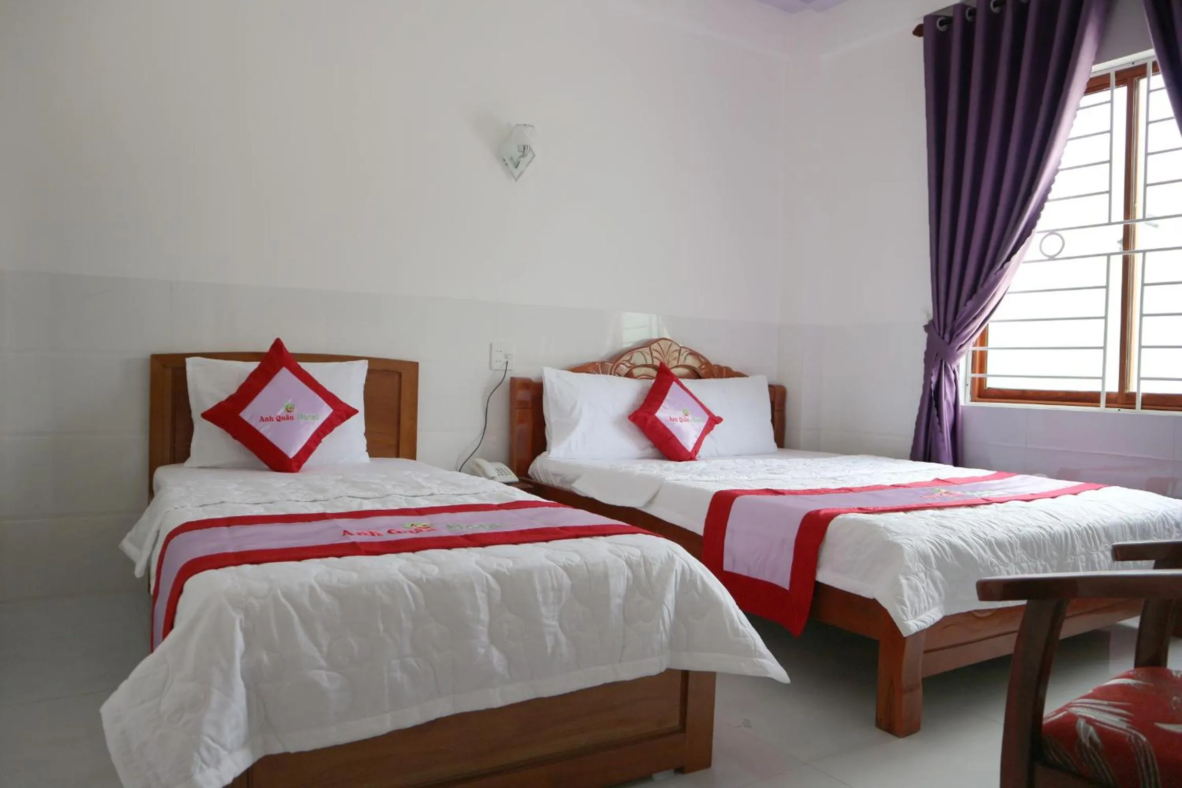 Bed in Anh Quân Hotel