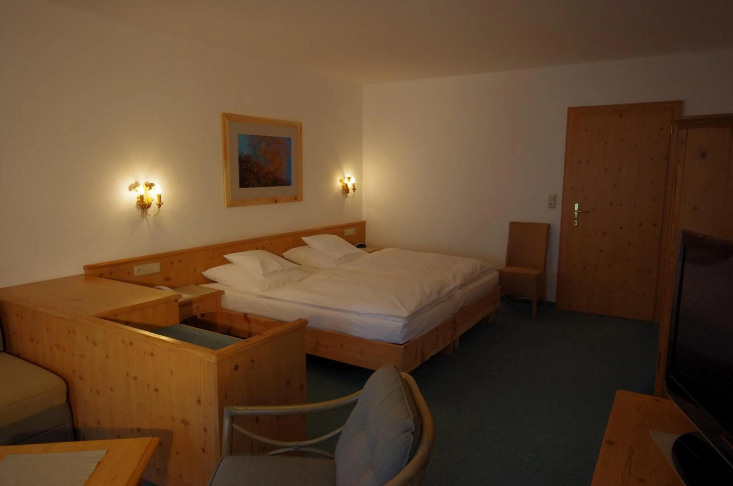 Seating area, Bed in Hotel Seethaler