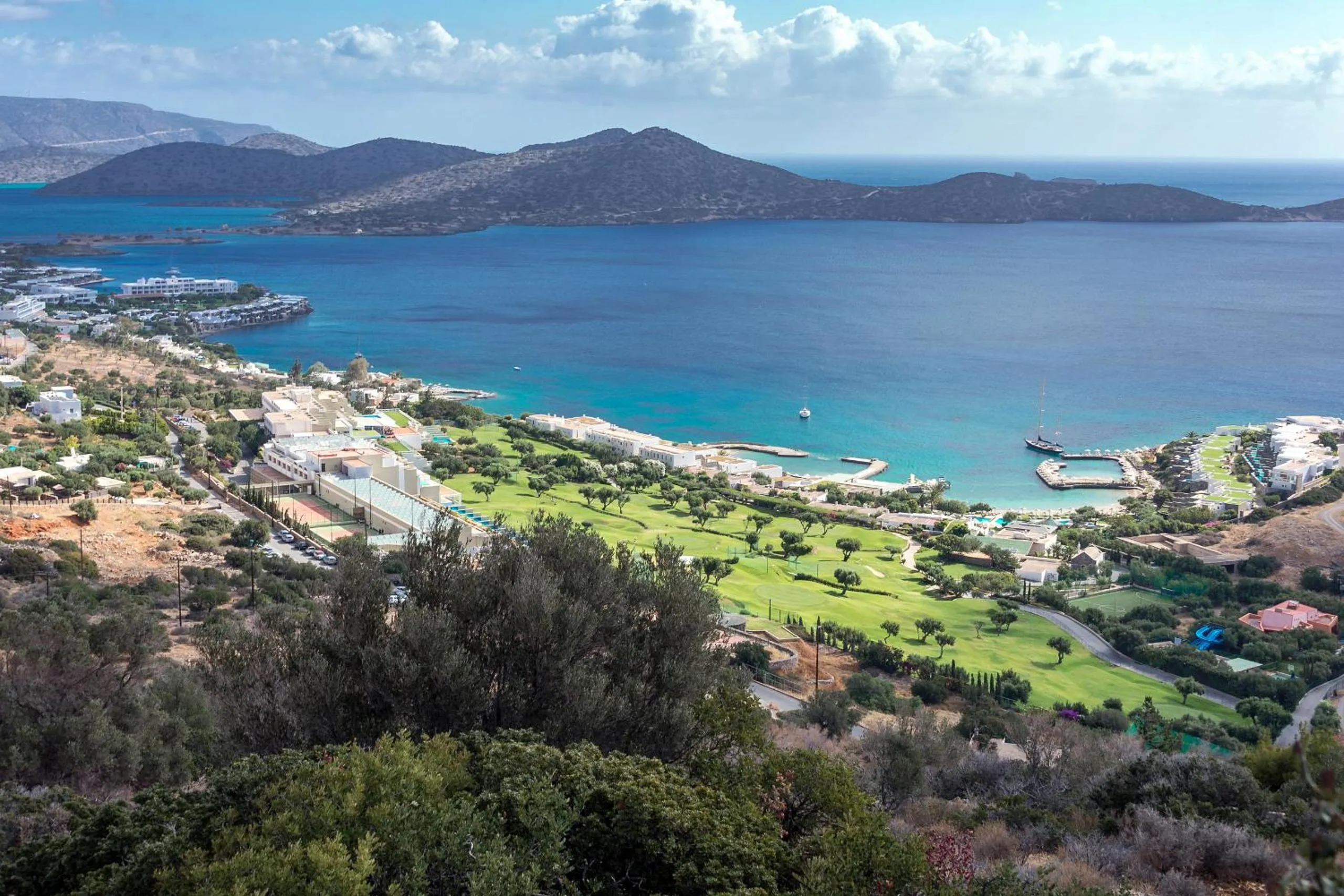 Bird's eye view in Elounda Orama