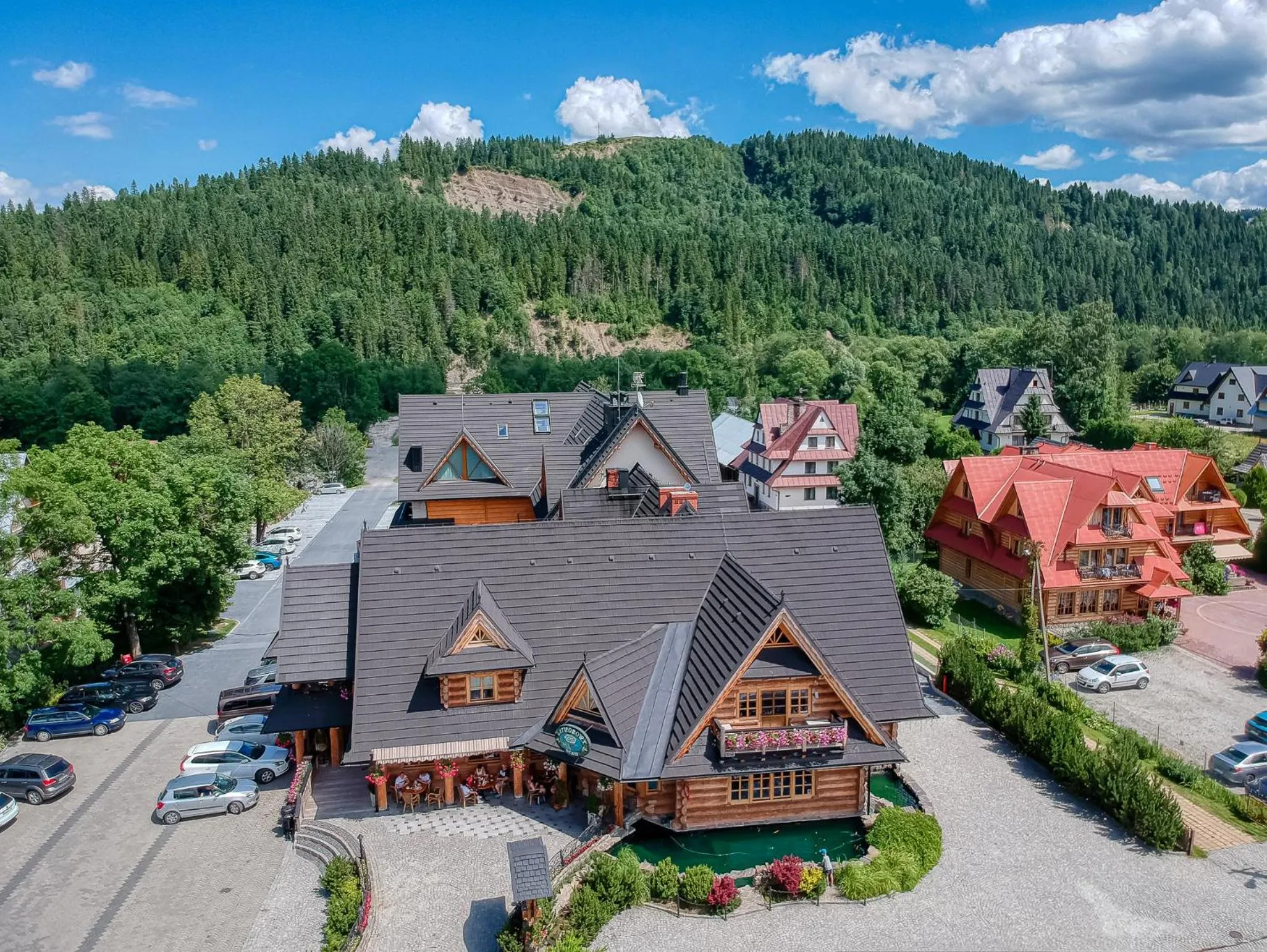 Bird's eye view in Hotel Litworowy Staw