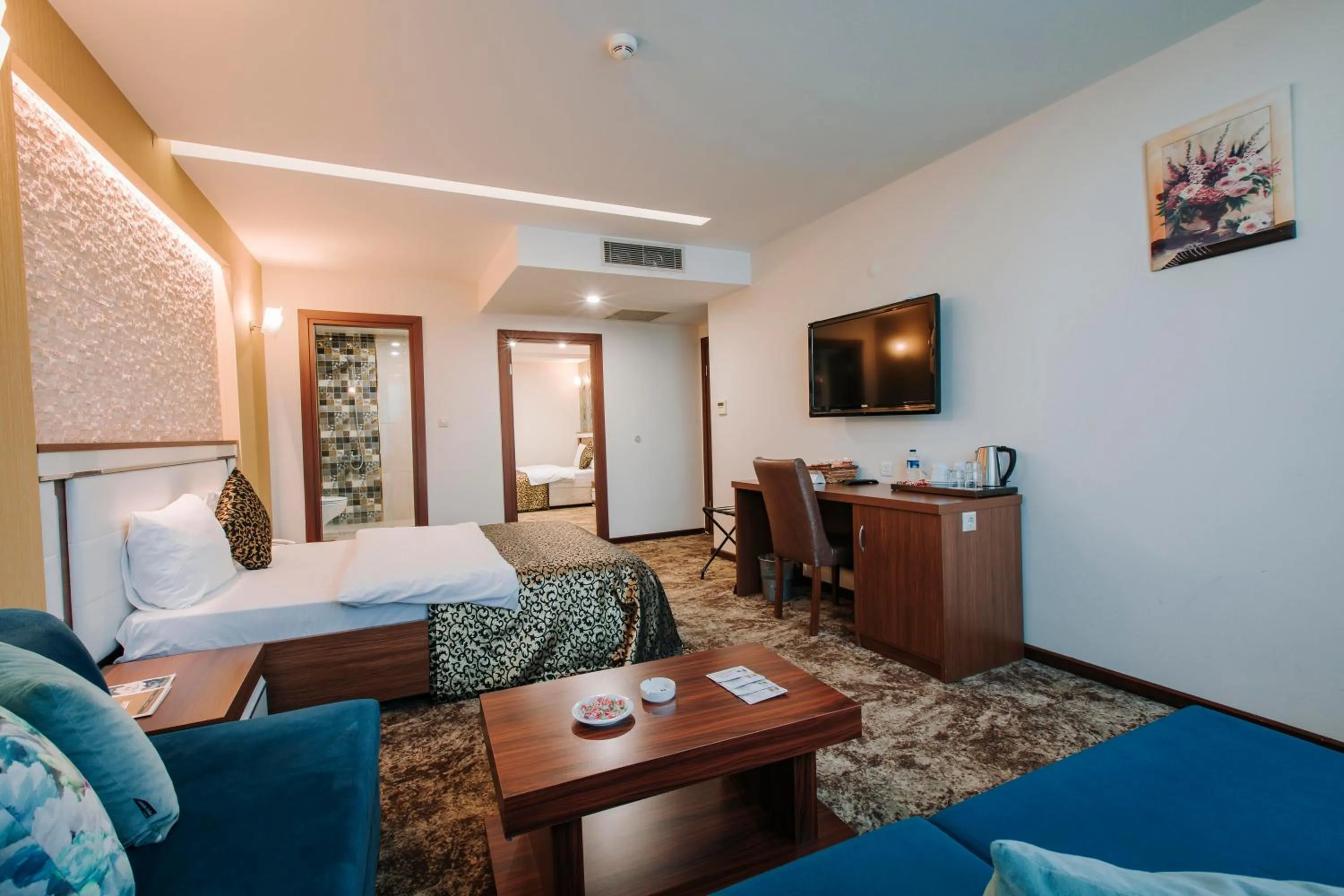 Bed, Seating Area in TS Gold Otel