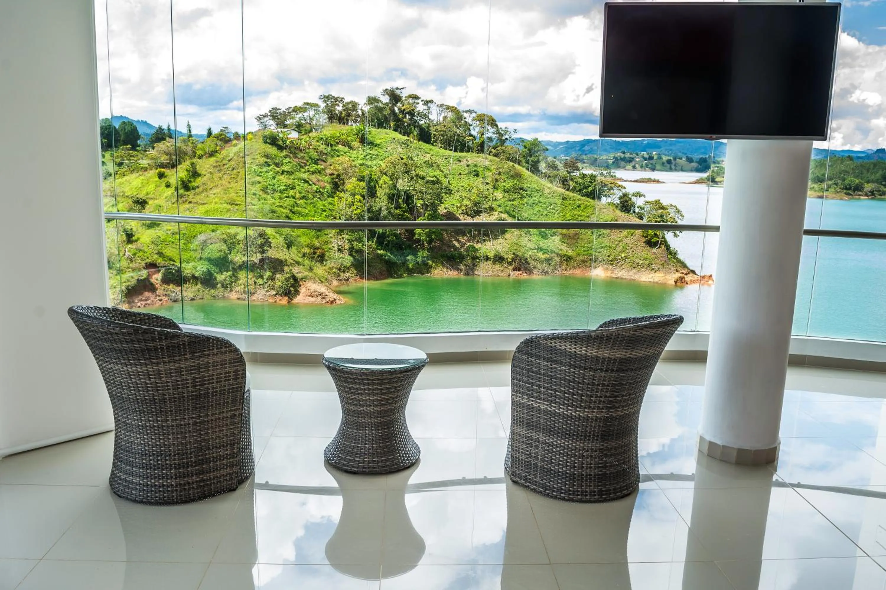 Lake view in Hotel Los Recuerdos