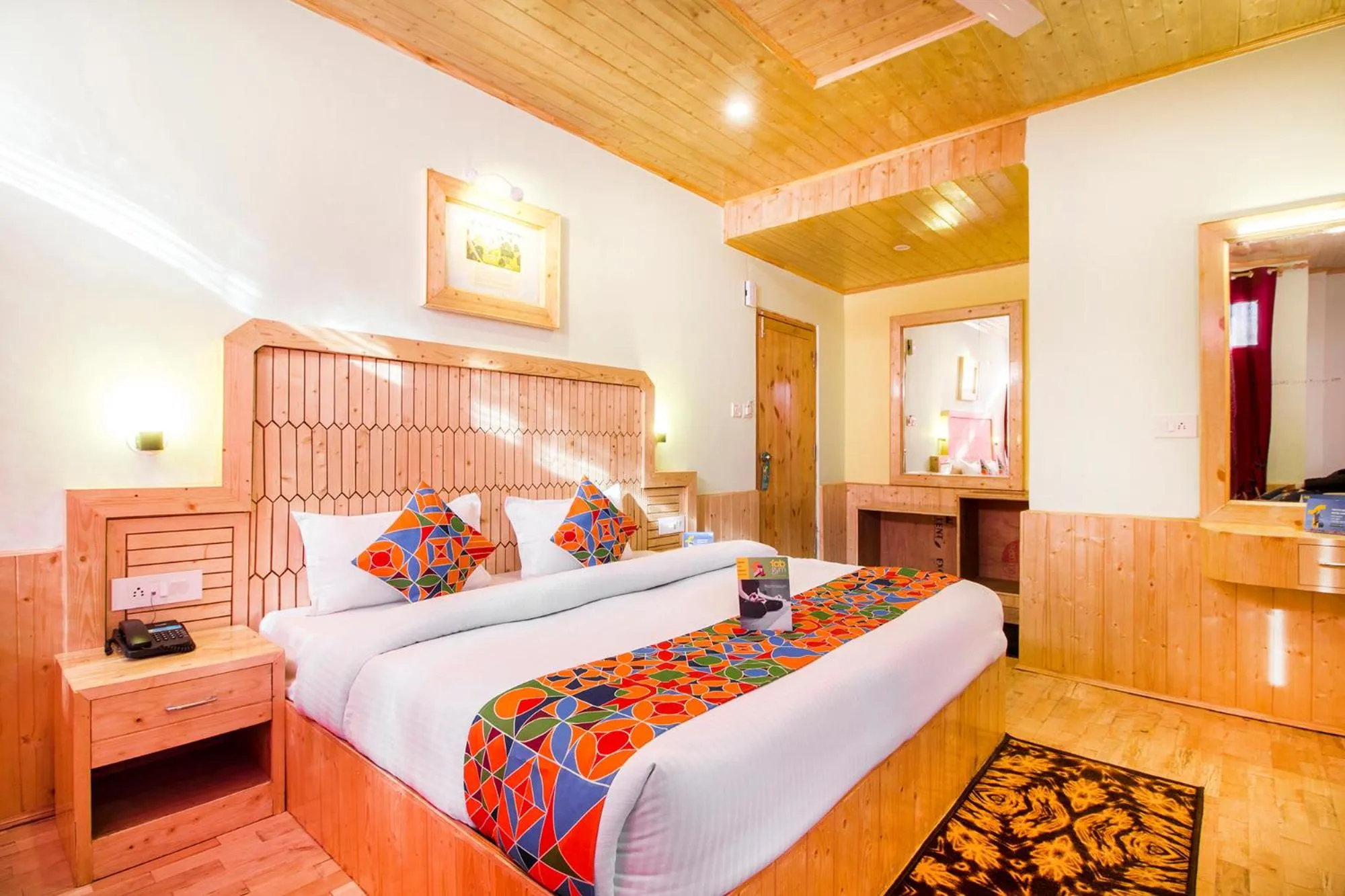 Bedroom, Bed in FabHotel Shami Inn Naggar Road