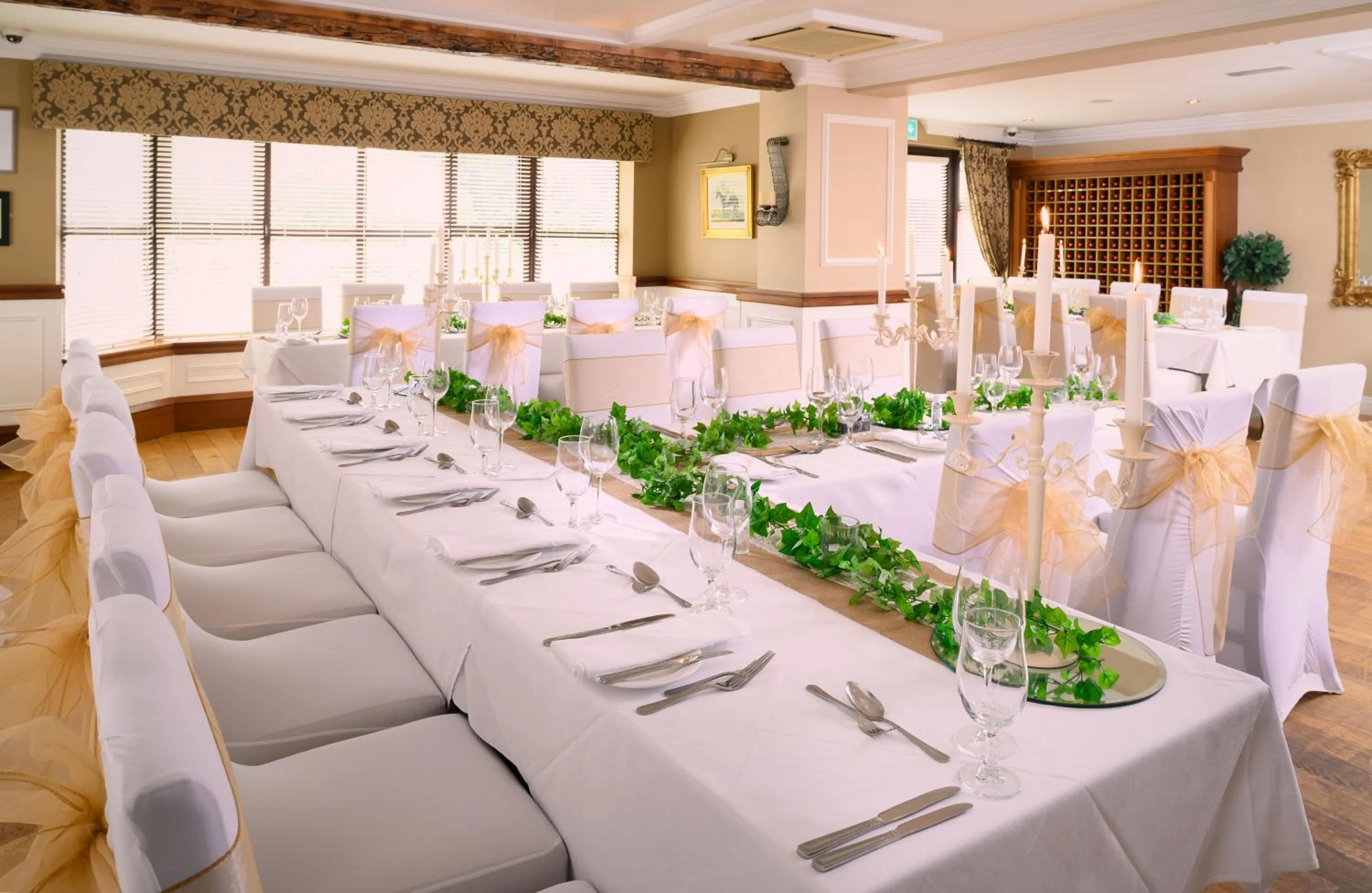 Dining area in Bunratty Manor Hotel