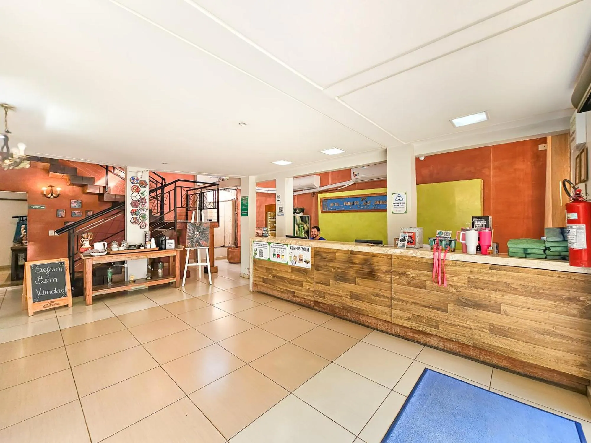 Lobby or reception in Hotel Paraíso das Águas Bonito