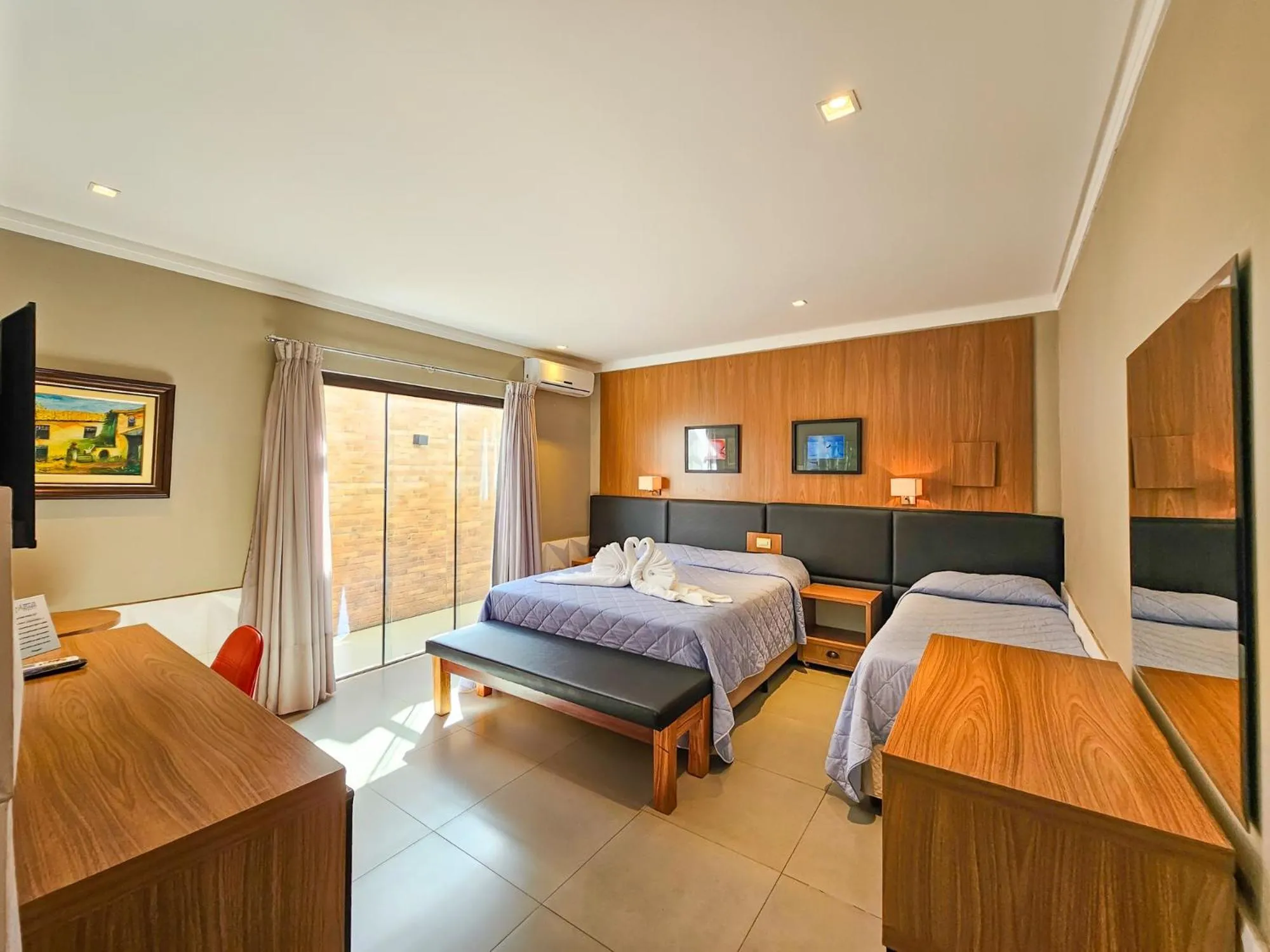 Bed in Hotel Paraíso das Águas Bonito