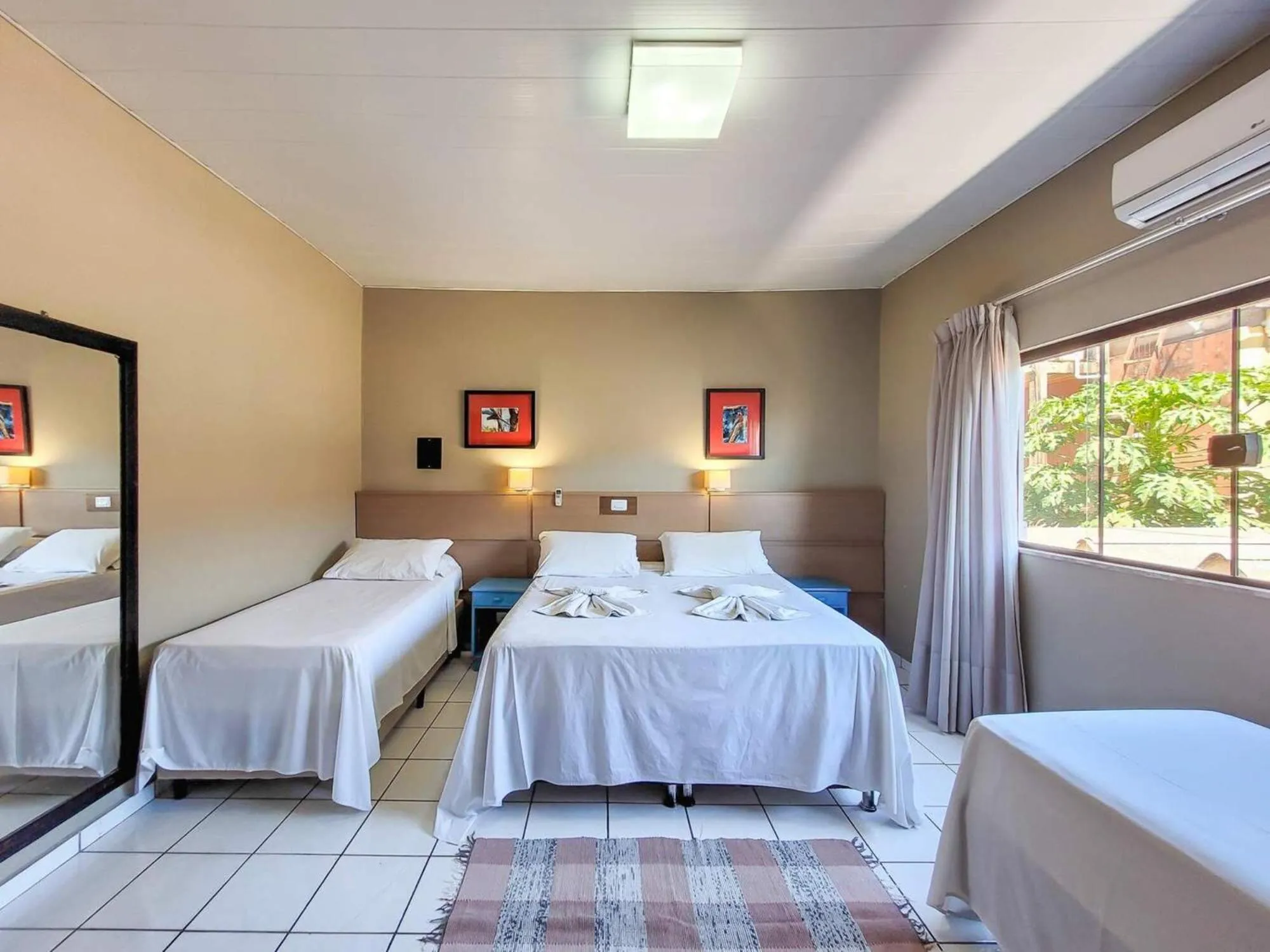 Bed in Hotel Paraíso das Águas Bonito