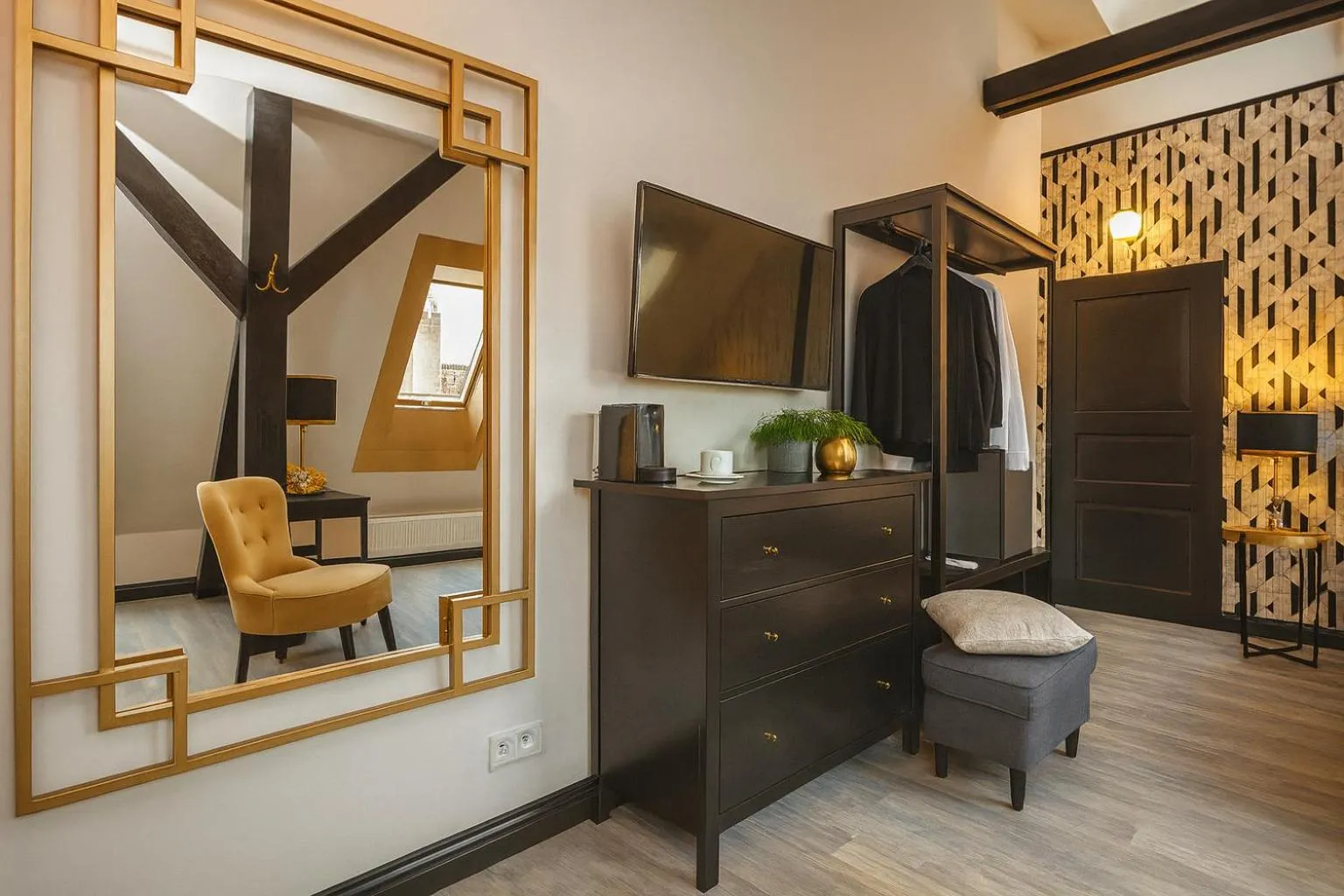 wardrobe in Golden Prague Rooms
