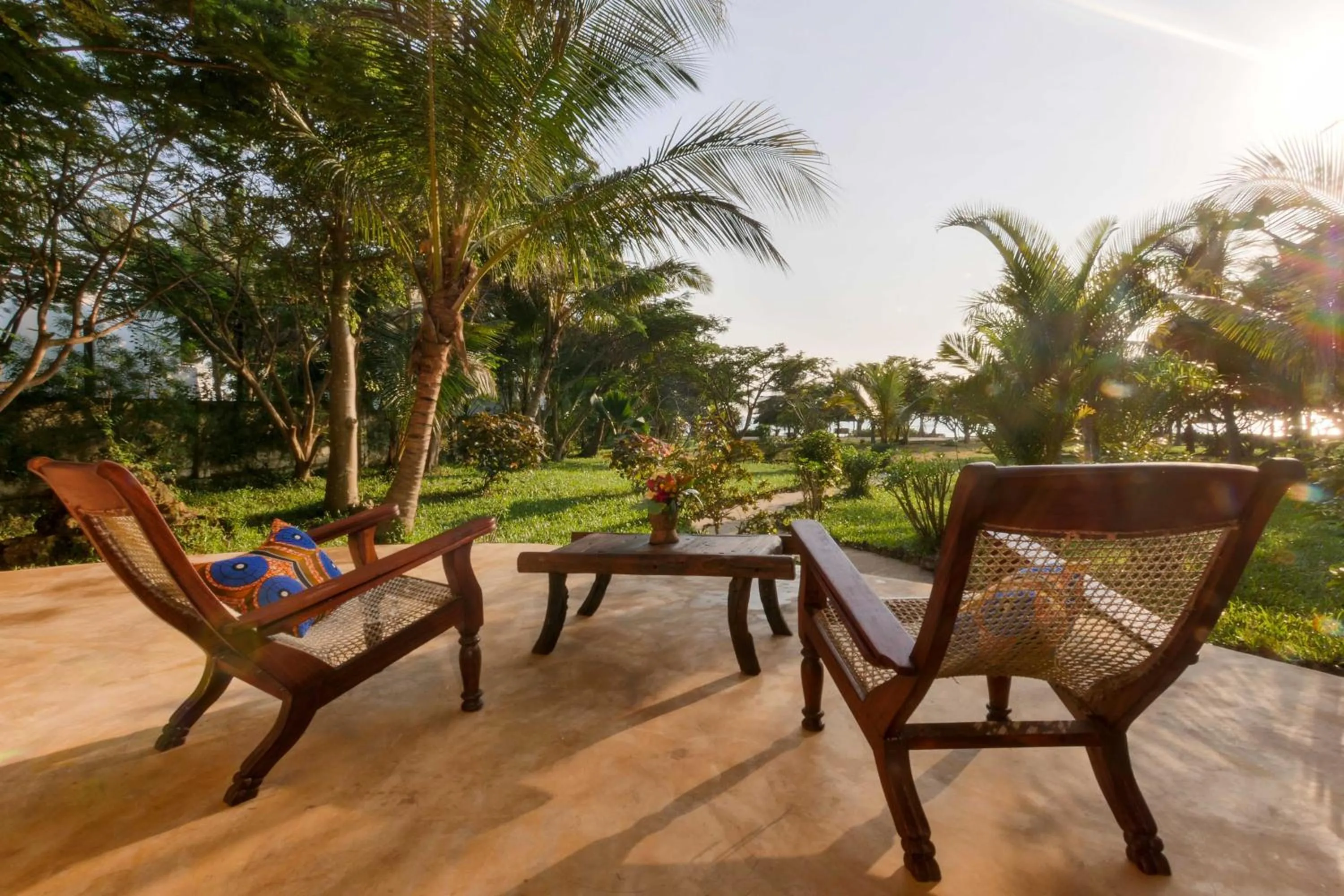 Garden view in The Zanzibari