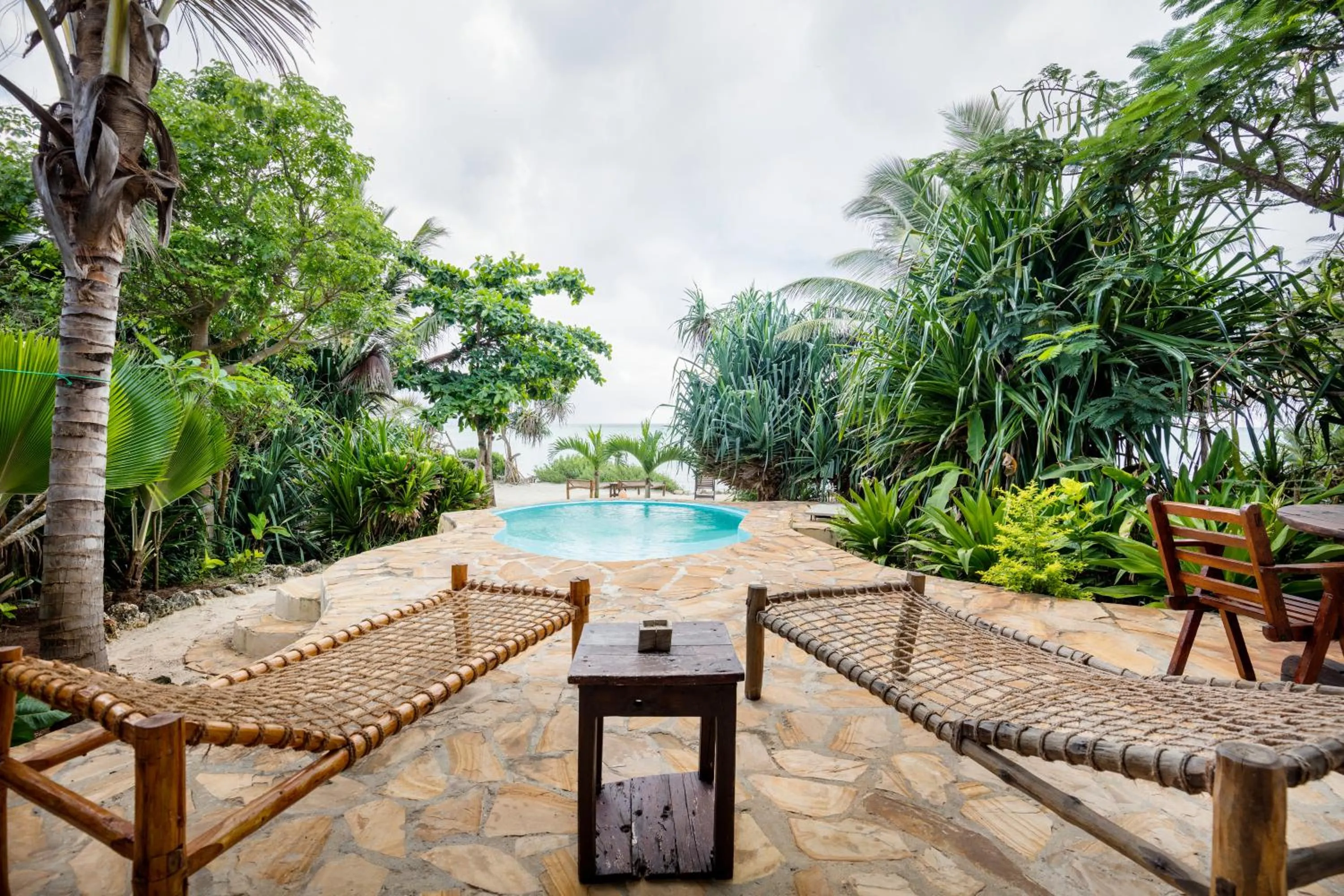 Pool view in The Zanzibari