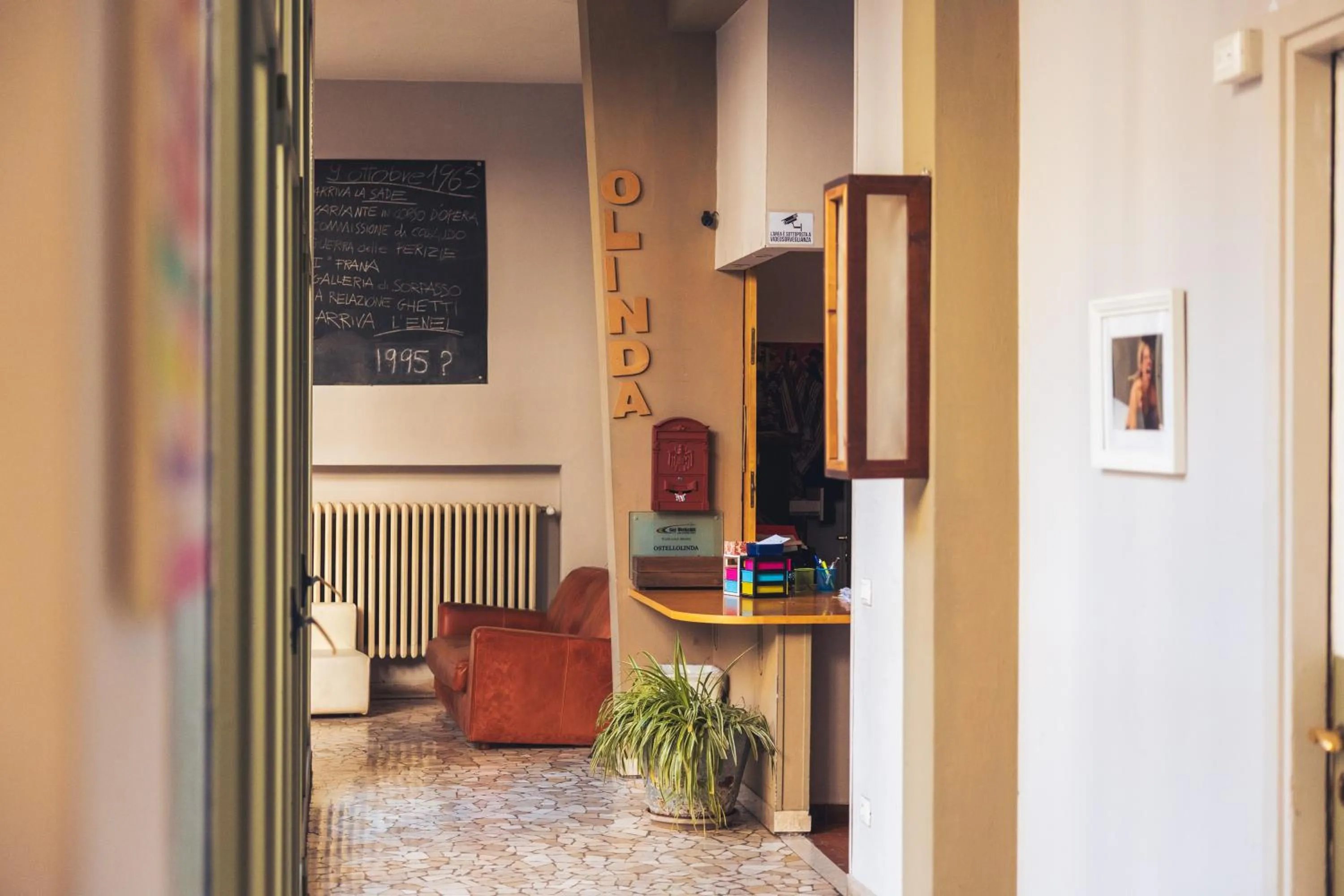 Lobby or reception in OstellOlinda