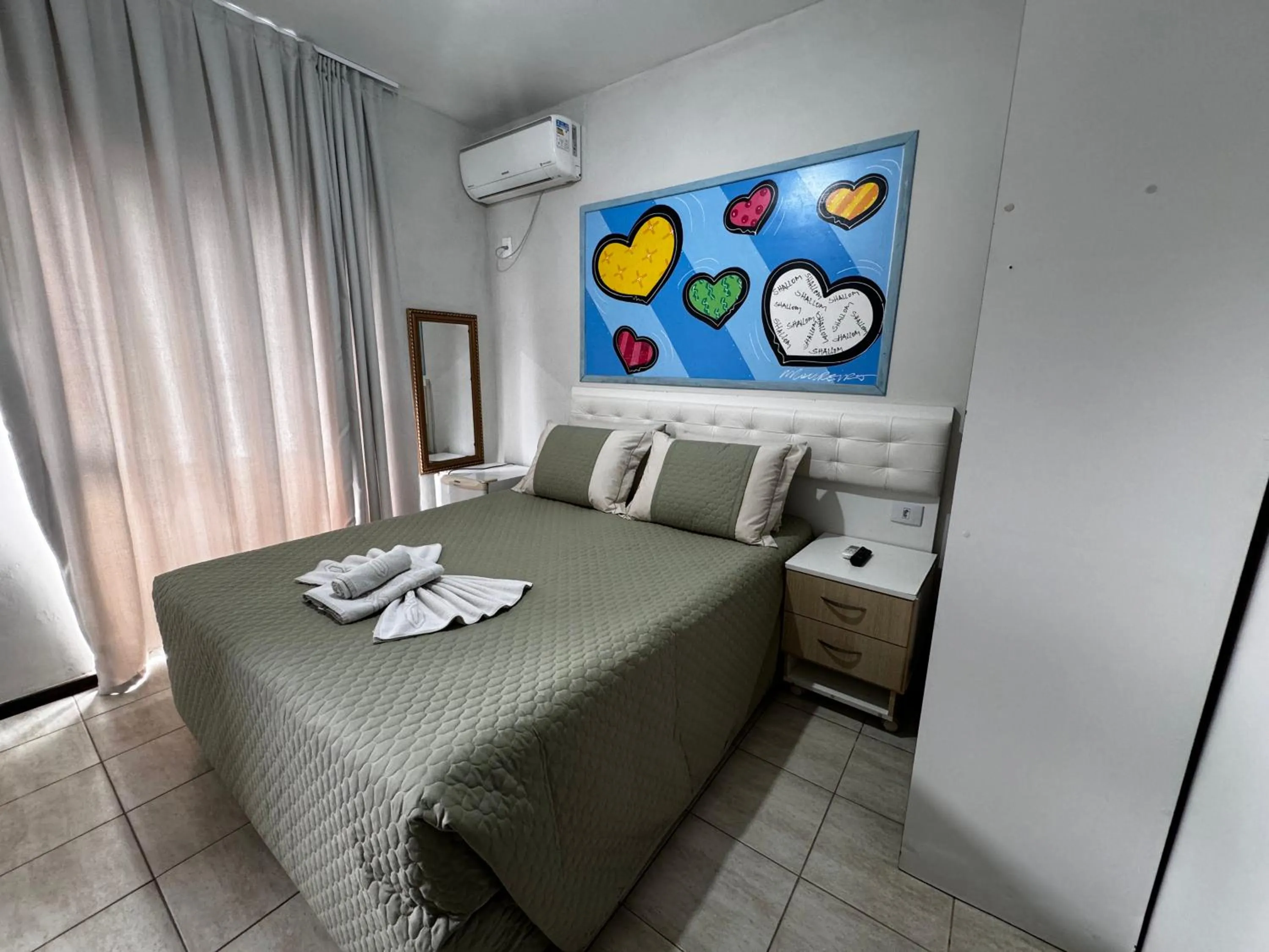 Bed in Shallom Hotel