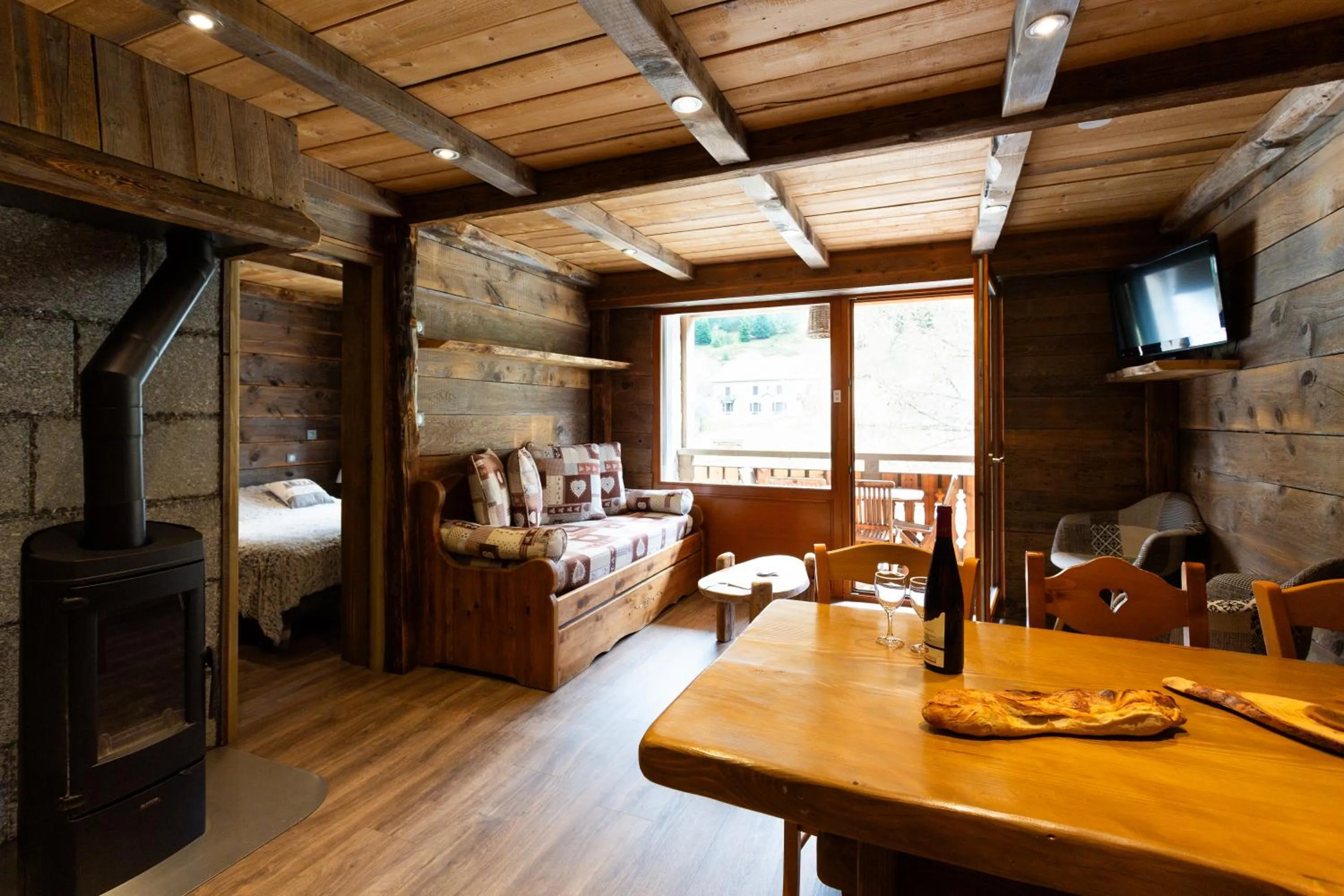 Living room in Le Couarôge Chalets et Appartements