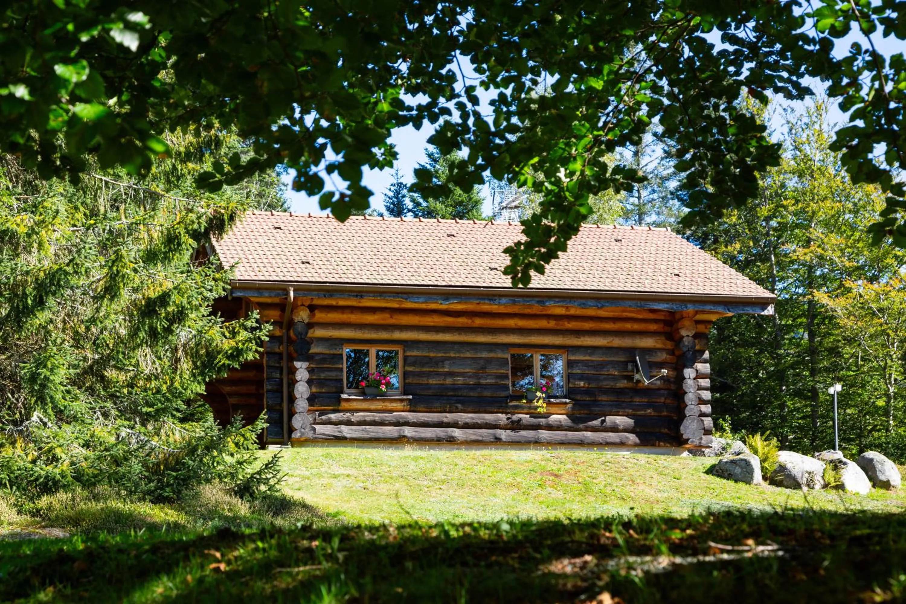 Garden view in Le Couarôge Chalets et Appartements