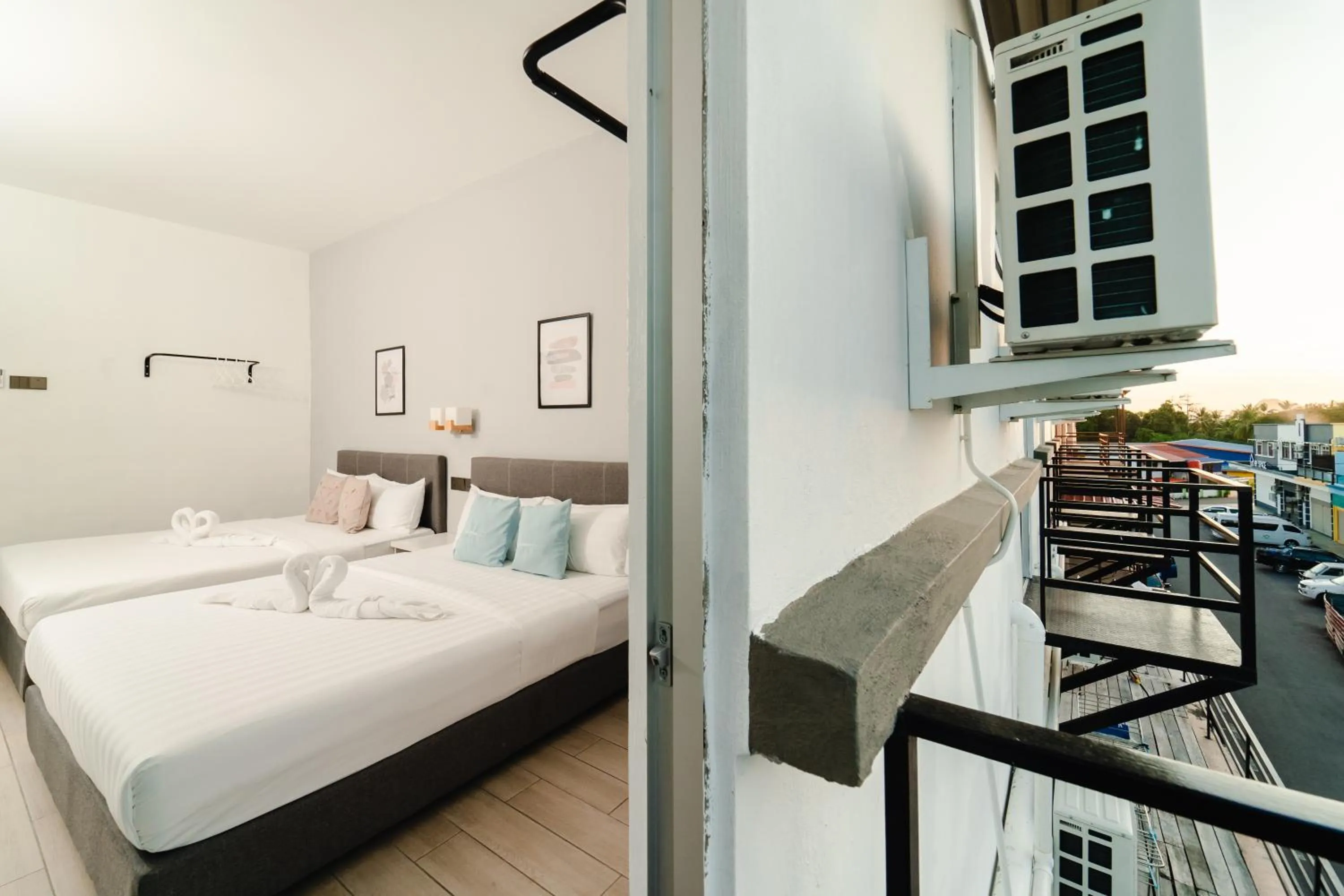 Balcony/Terrace, Bed in Perfect Hub Semporna