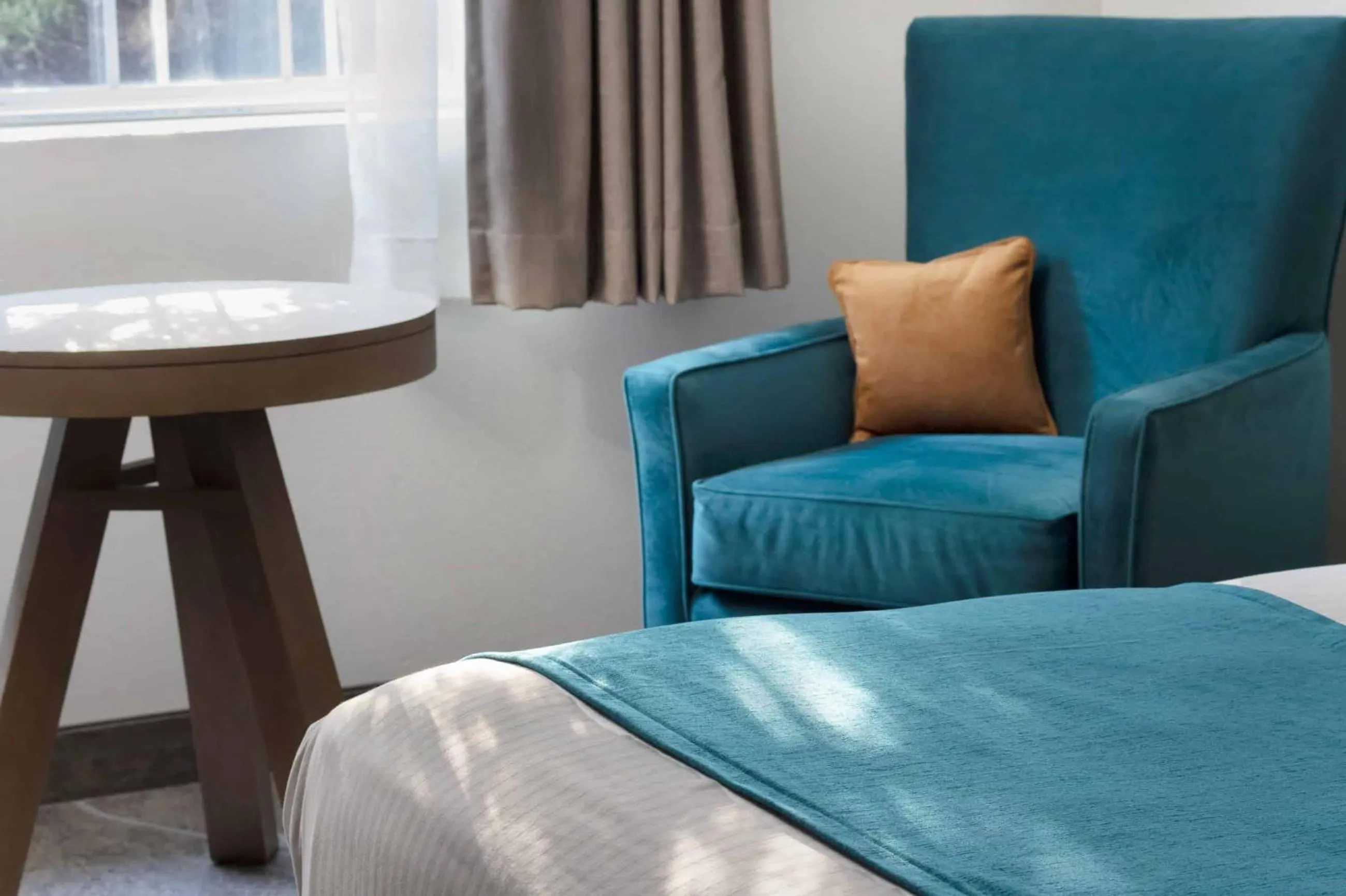 Seating area in The Marina Inn