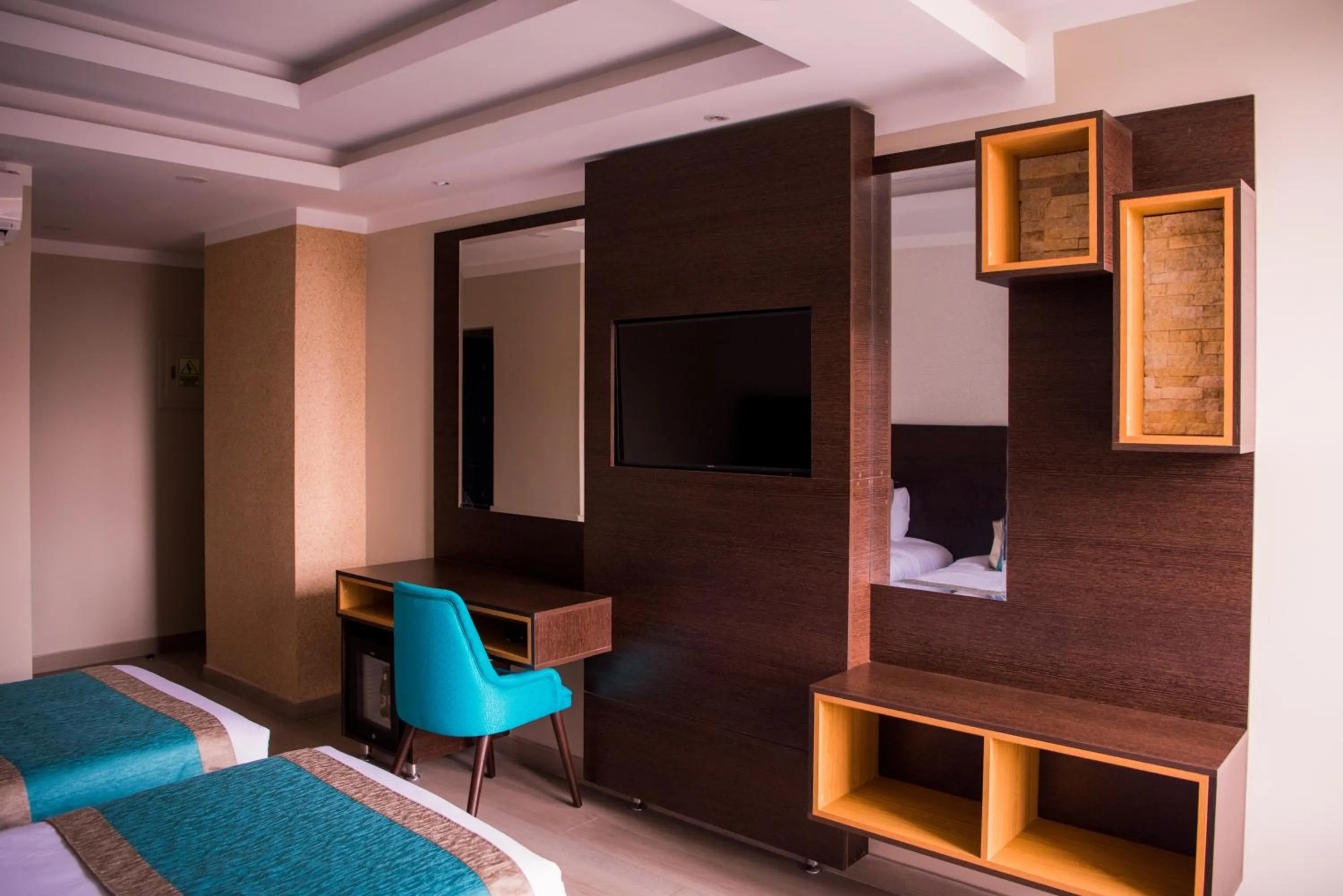 Seating area, Bed in Hotel Diamond Lima