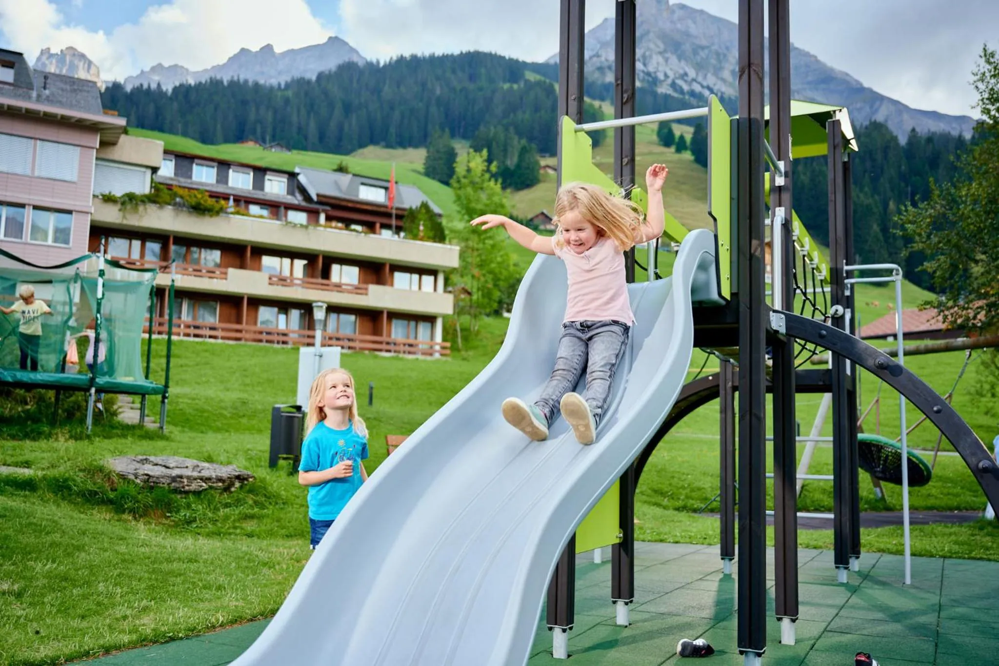 Children play ground in Ferien- und Familienhotel Alpina Adelboden