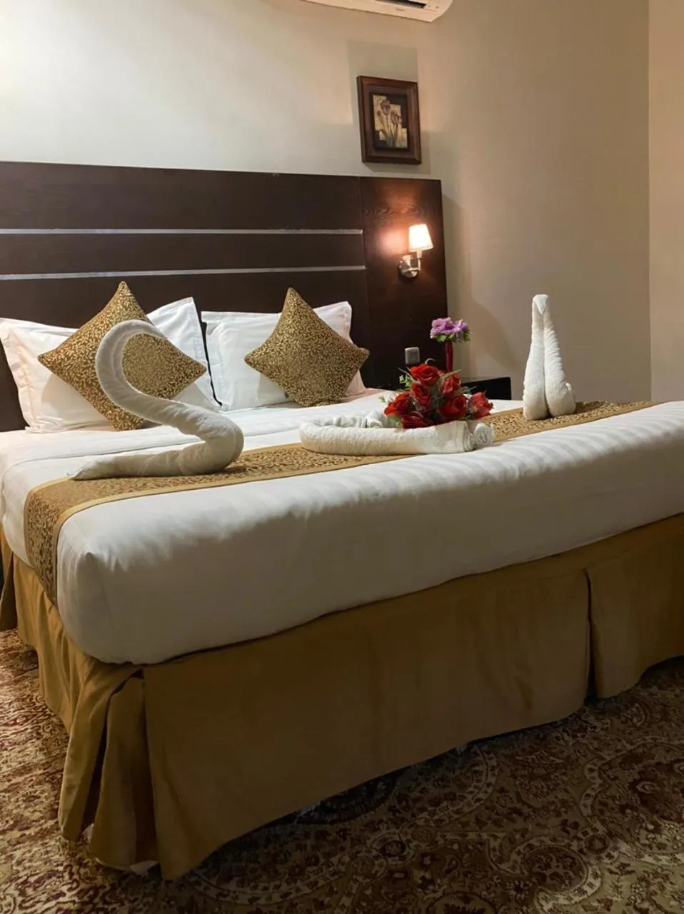 Bed in Rest Night Serviced Apartments - Al Nafal