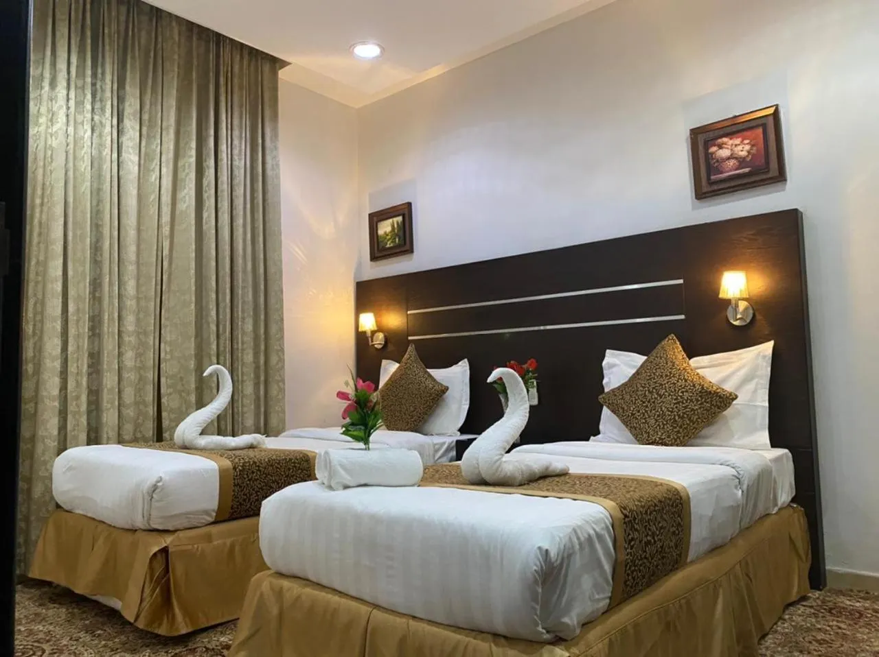 Bed in Rest Night Serviced Apartments - Al Nafal