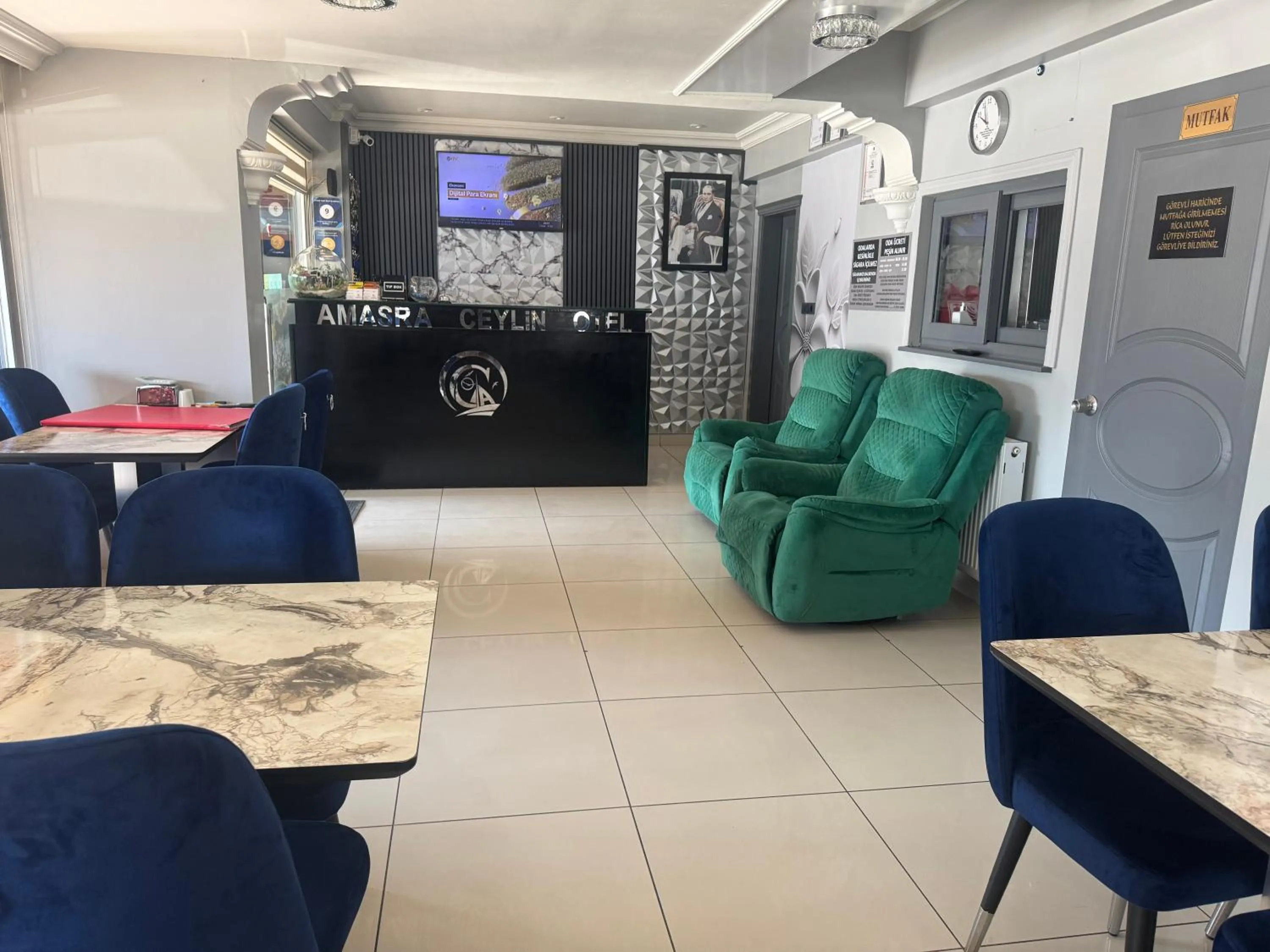Lobby or reception in Amasra Ceylin Otel