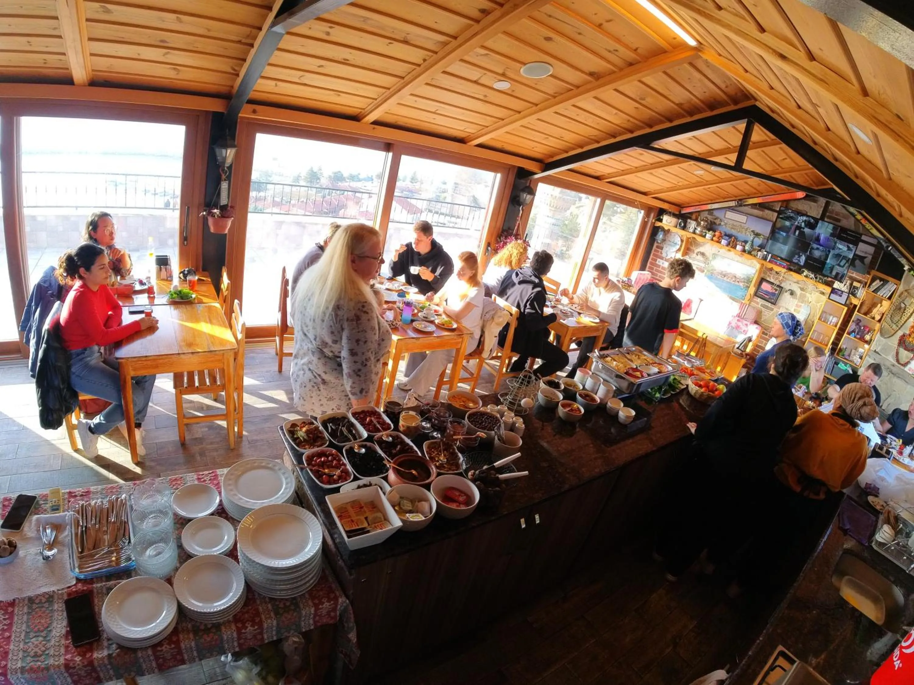 Balcony/Terrace in Fulya Pension