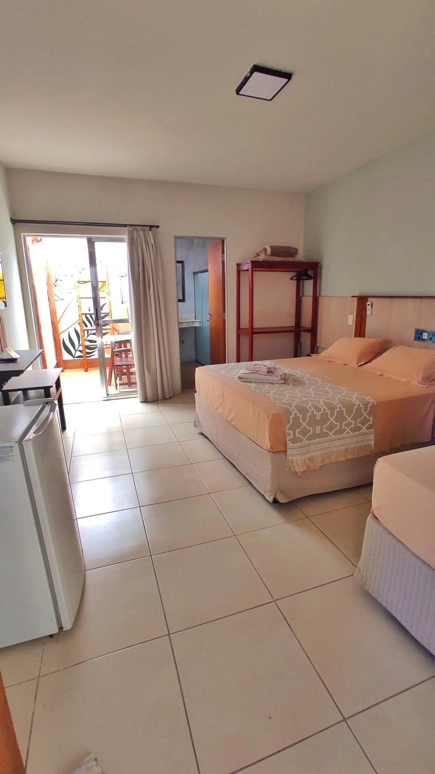 Bed in Pousada Novo Prado