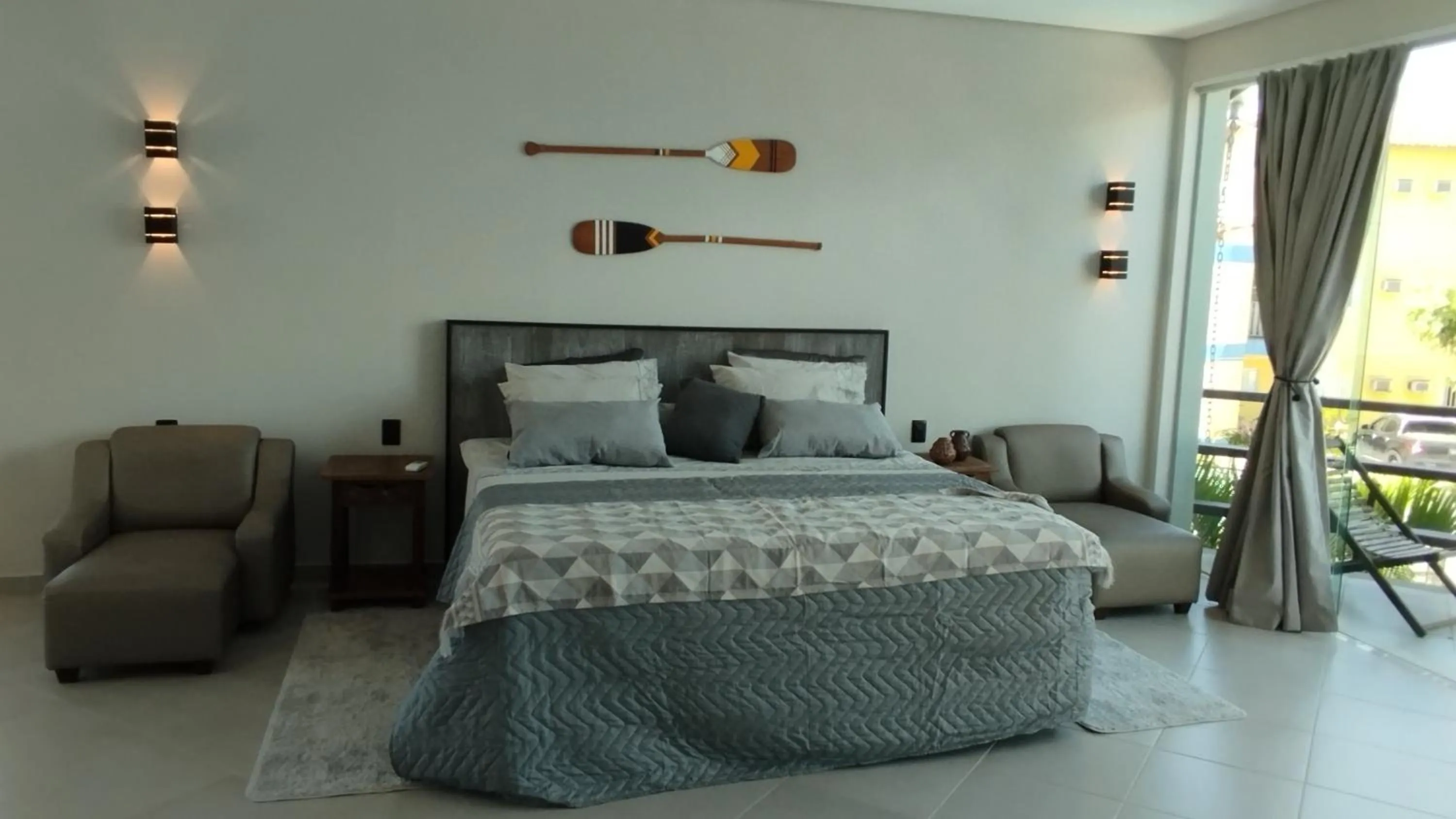 Bed in Pousada Novo Prado