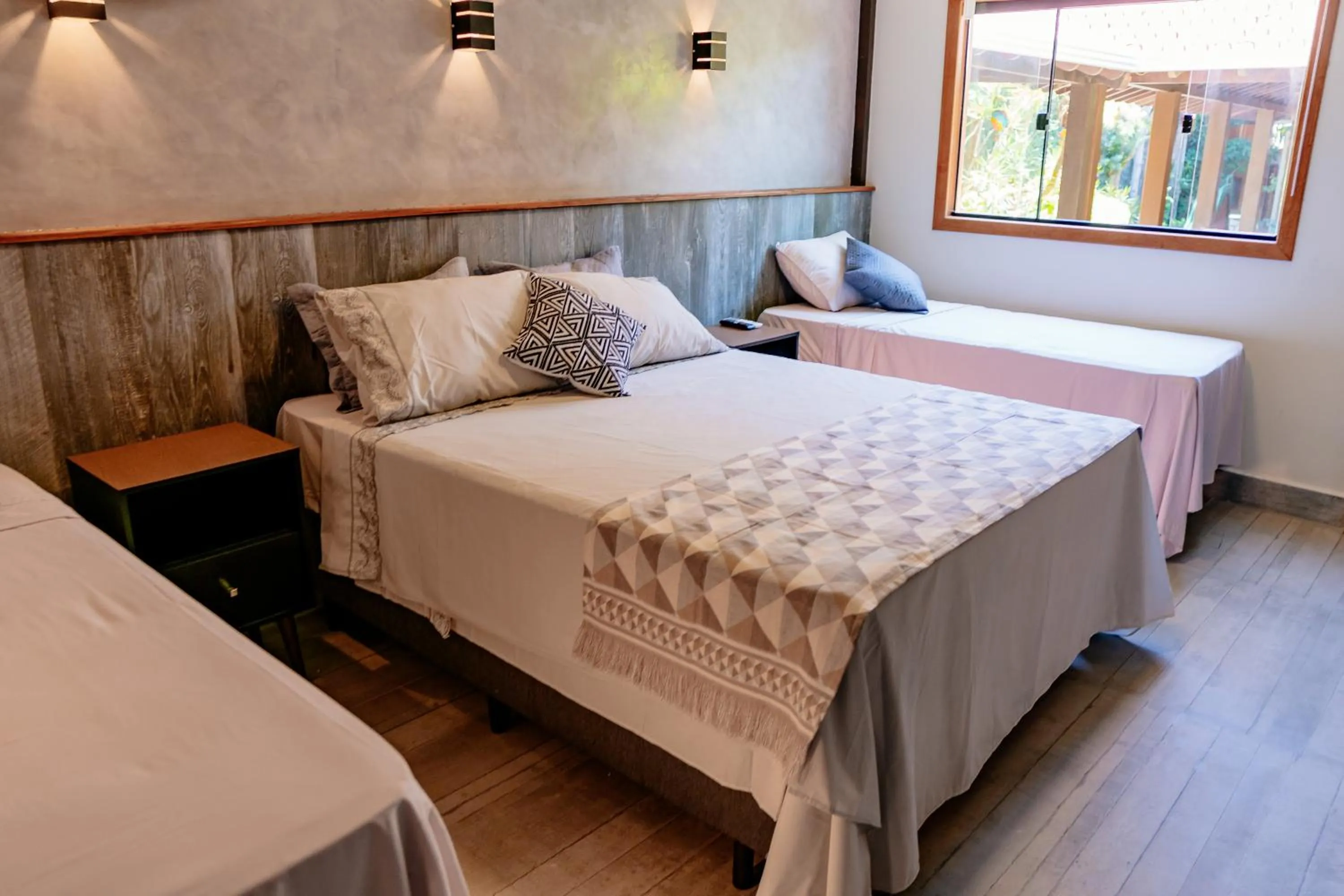 Bed in Pousada Novo Prado