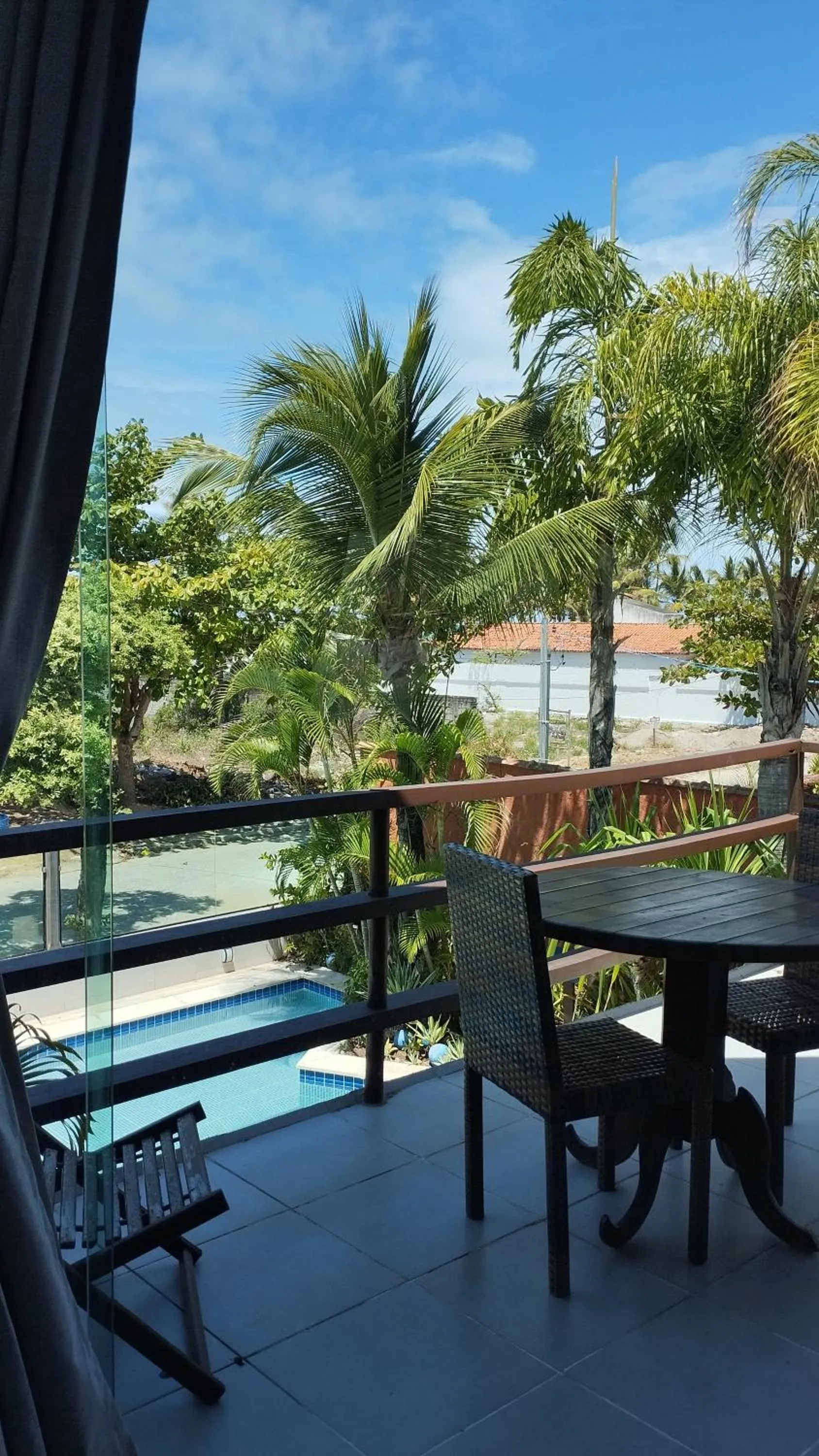 Balcony/Terrace in Pousada Novo Prado