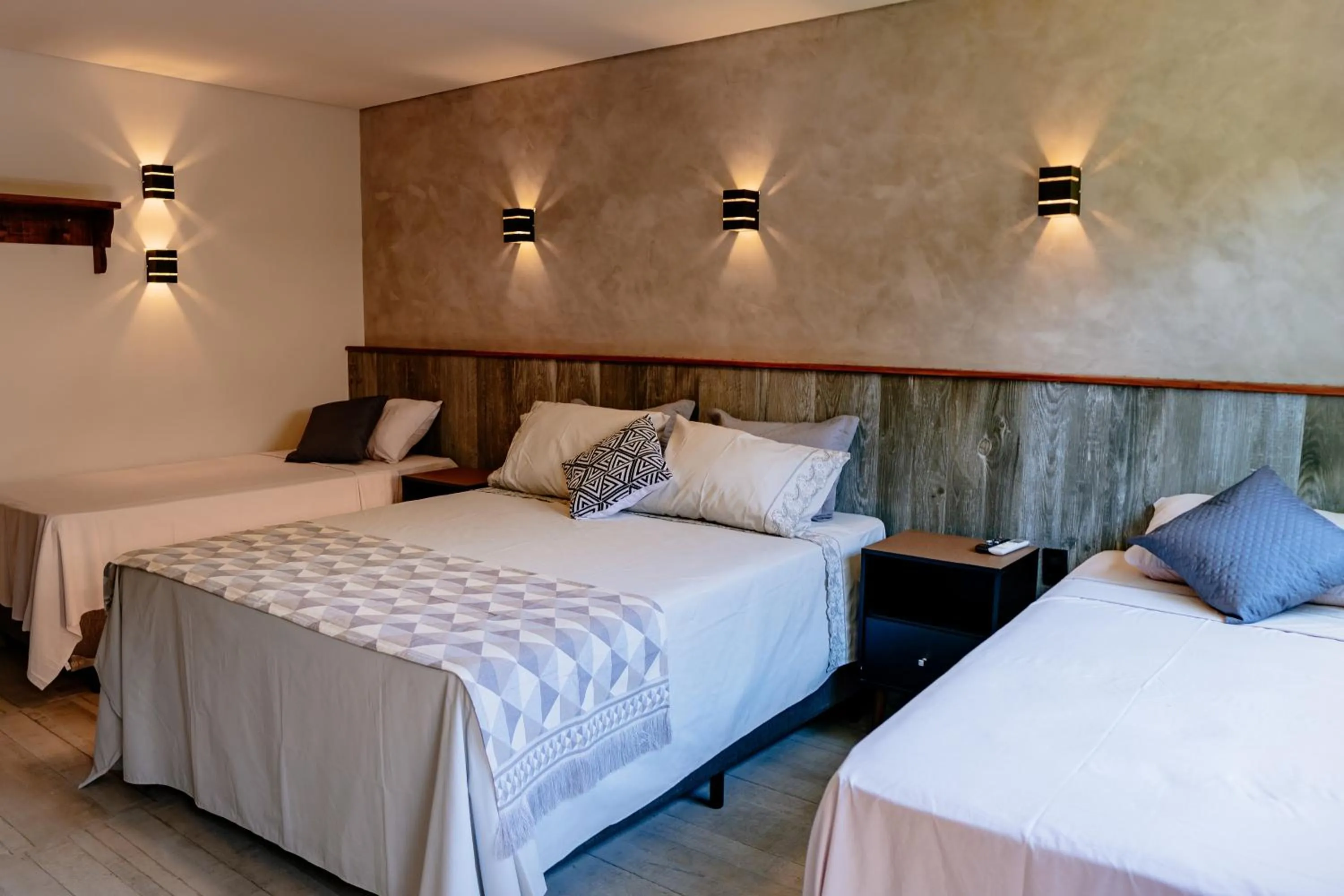 Bed in Pousada Novo Prado