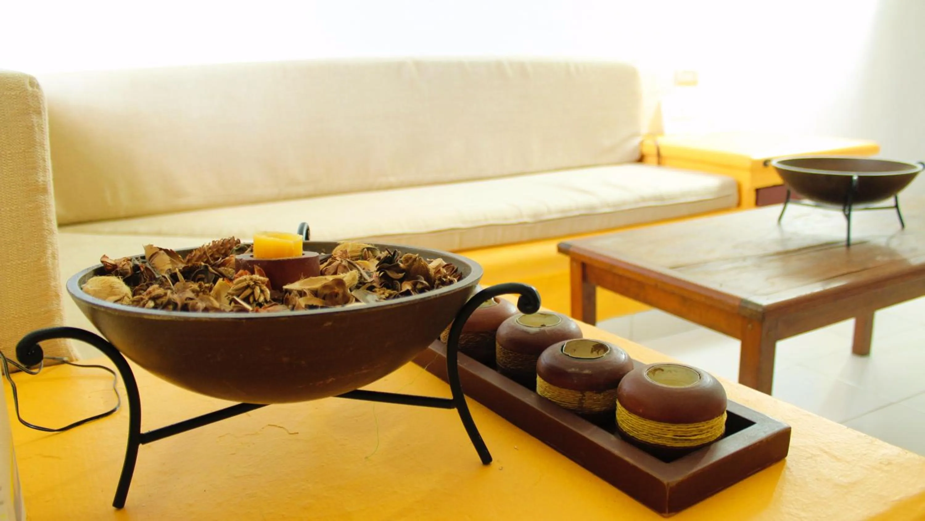 Seating area in Kinta Kan Hotel Cozumel