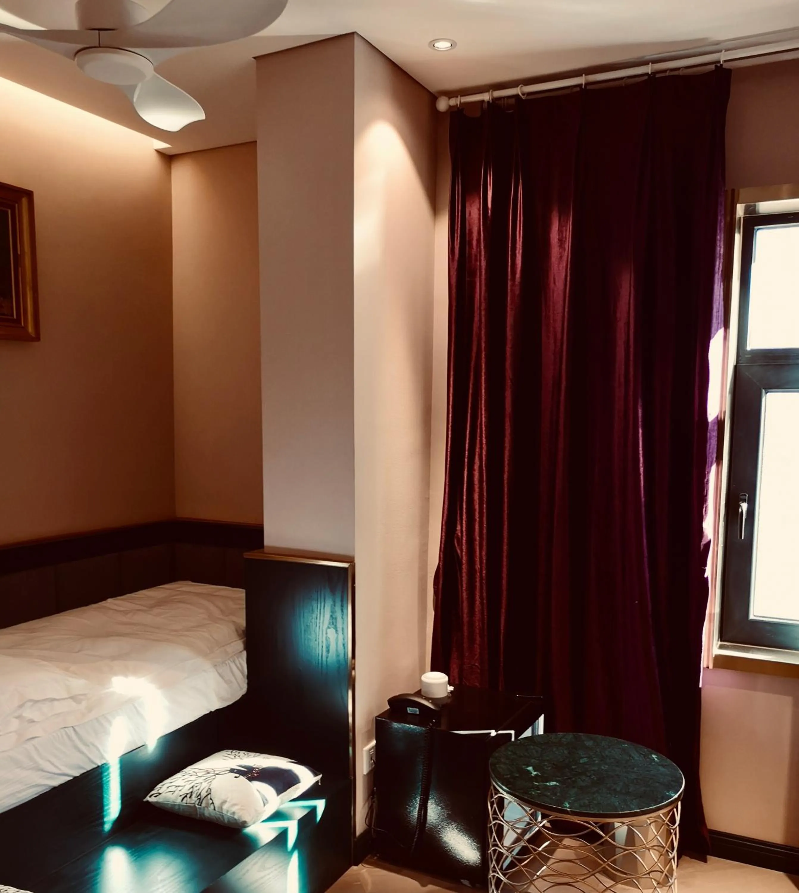 Bed in Moon and Chalice Boutique Hotel