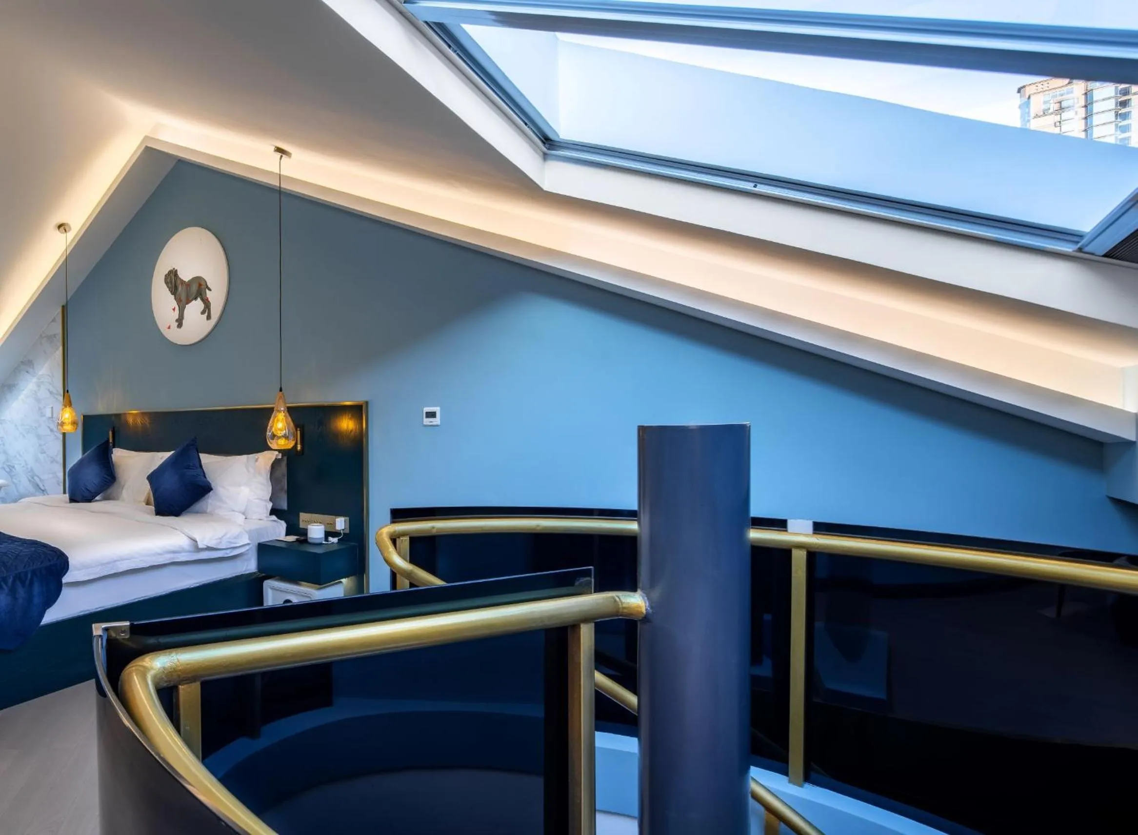 Bed in Moon and Chalice Boutique Hotel