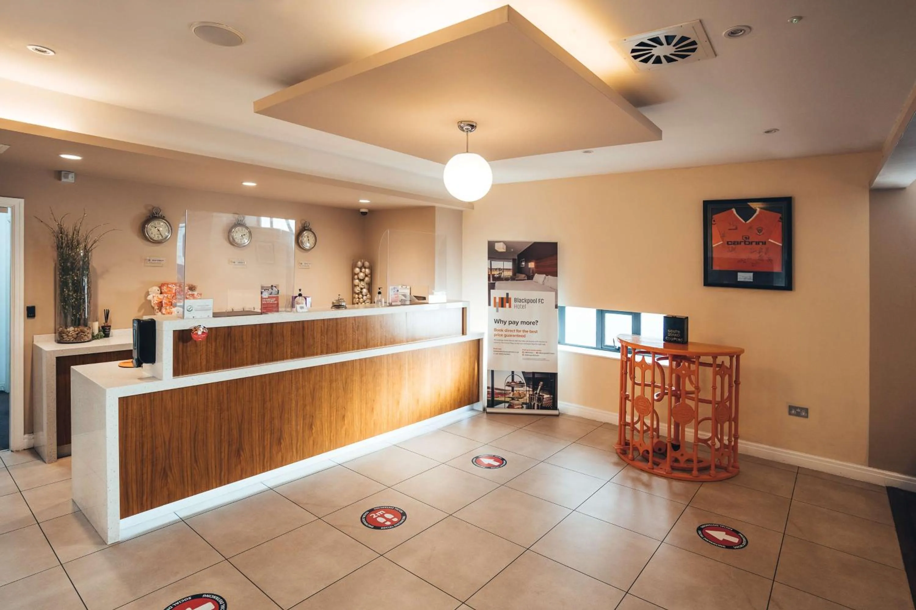 Lobby or reception in Blackpool Football Club Stadium Hotel, a member of Radisson Individuals