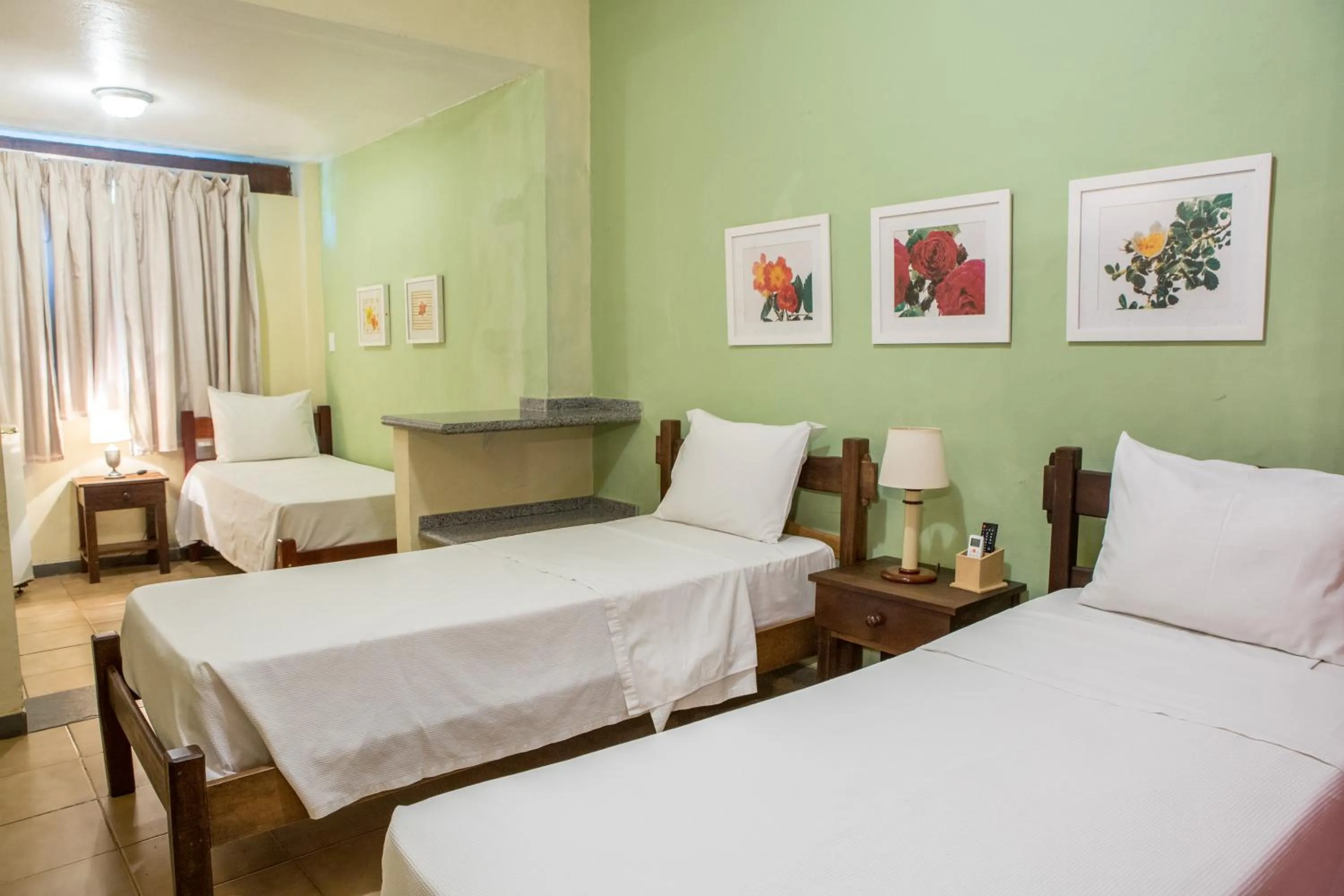 Bed in Hotel Fazenda Sete Lagos