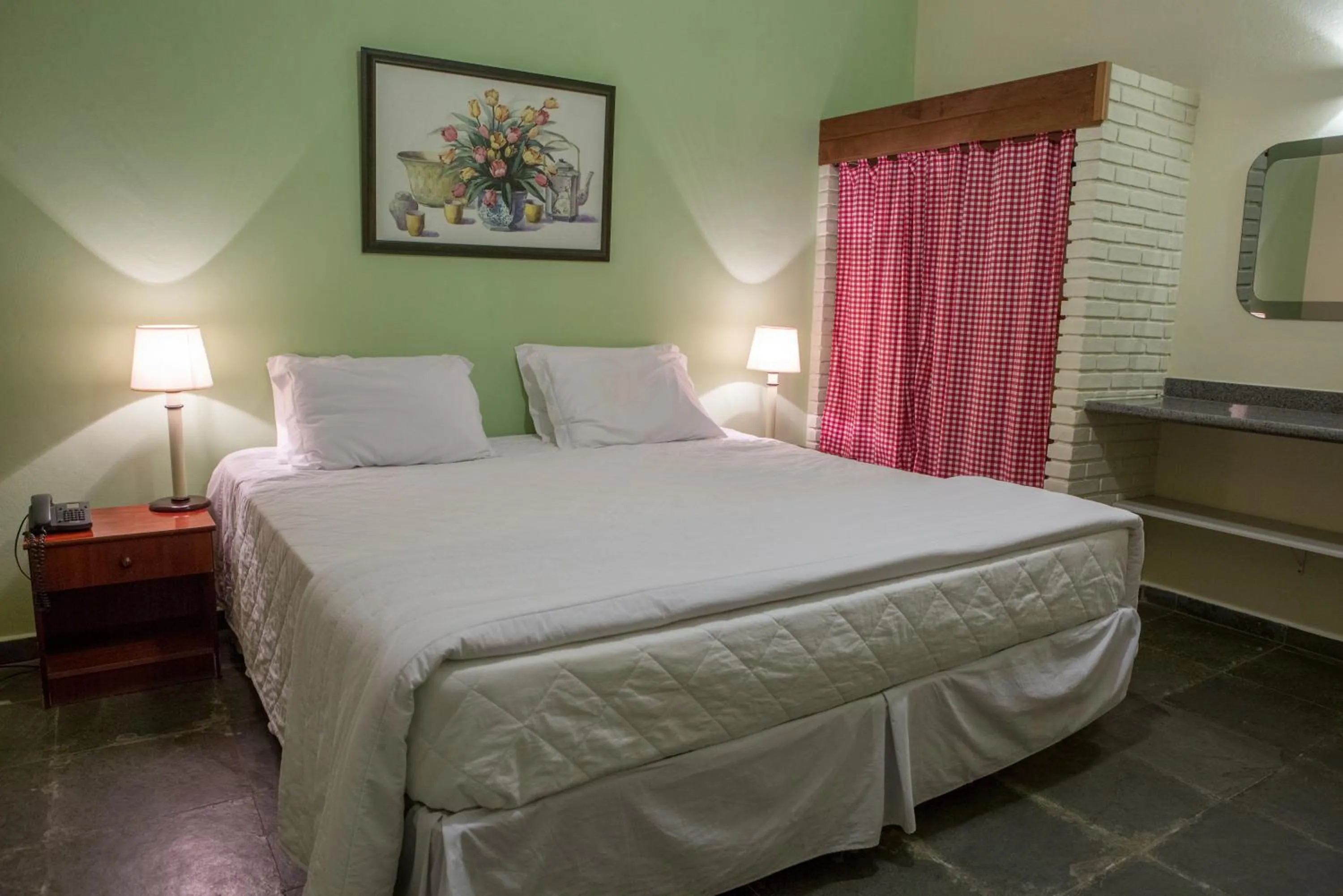 Bed in Hotel Fazenda Sete Lagos