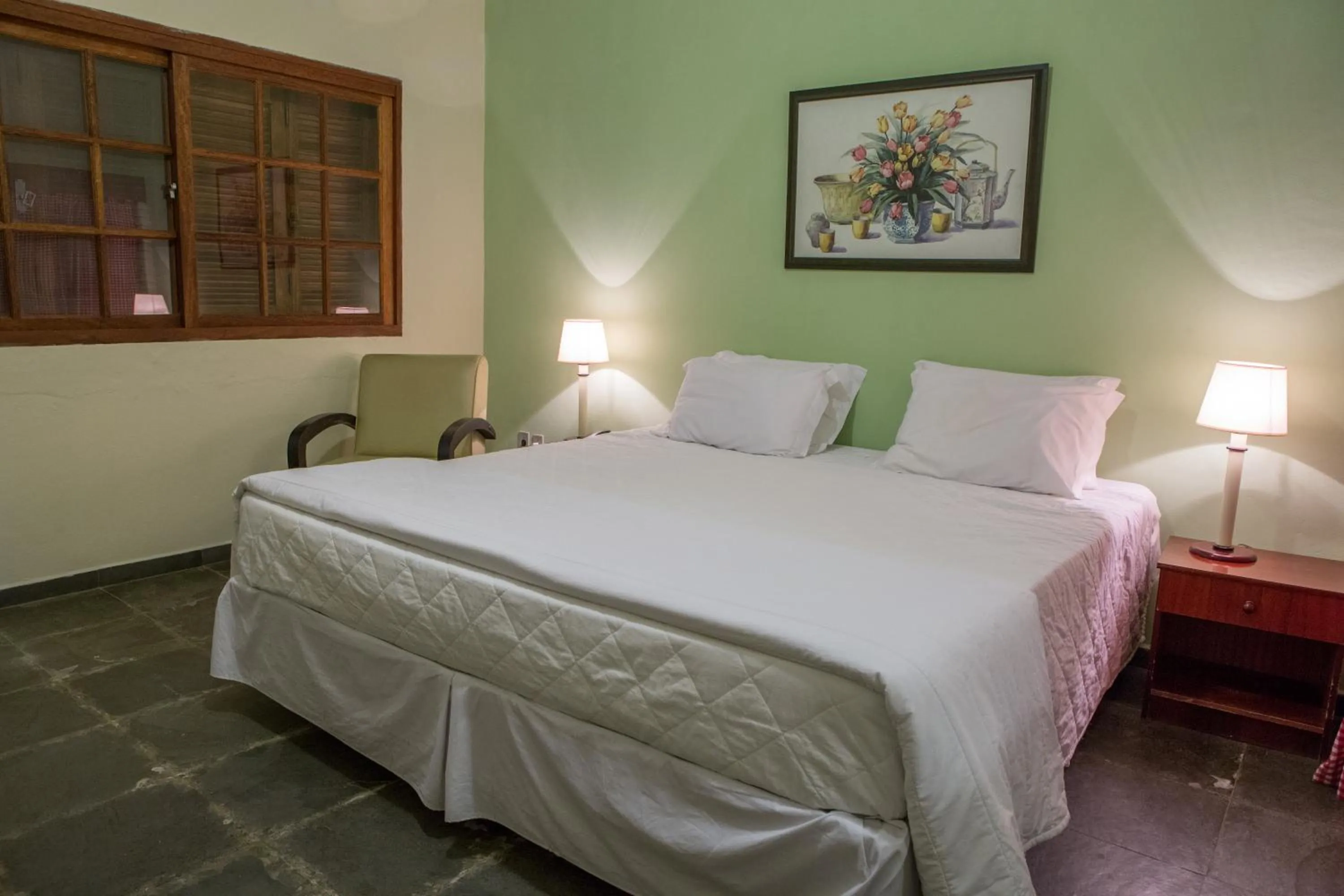 Bed in Hotel Fazenda Sete Lagos