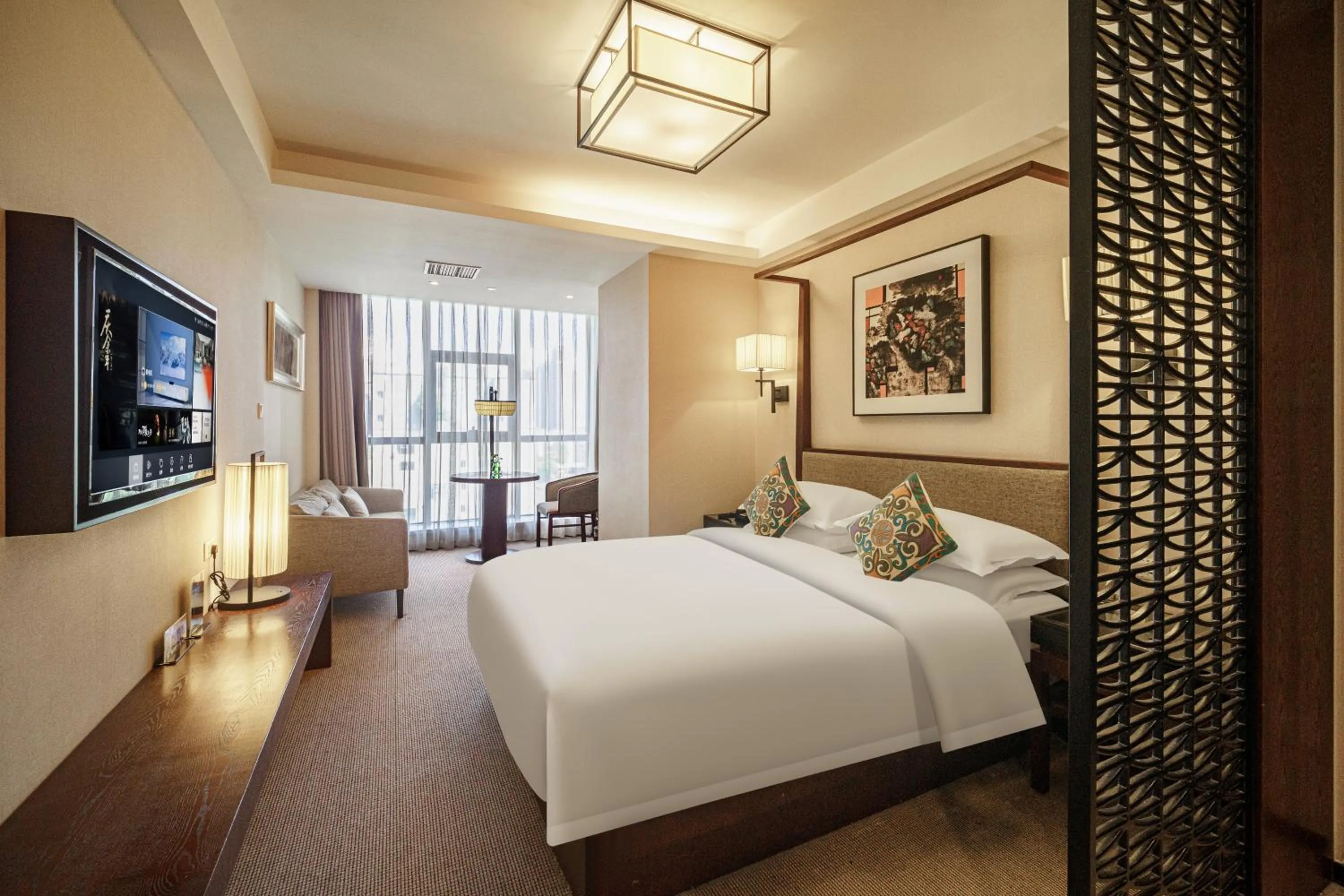 Photo of the whole room, Bed in SSAW Boutique Hotel Ningbo CBD - Family Friendly & Business Travel