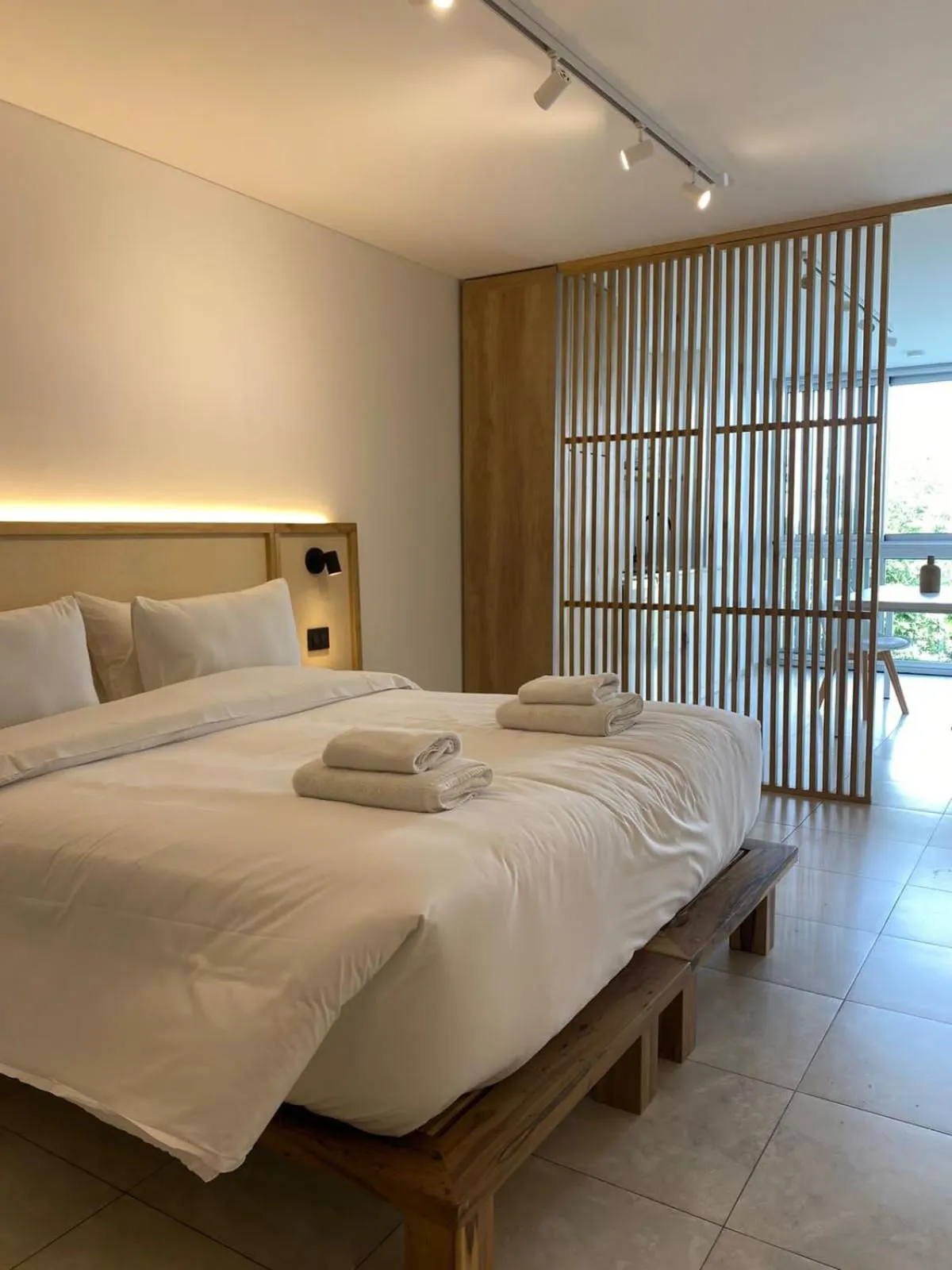 Bed in Departamentos Lugar