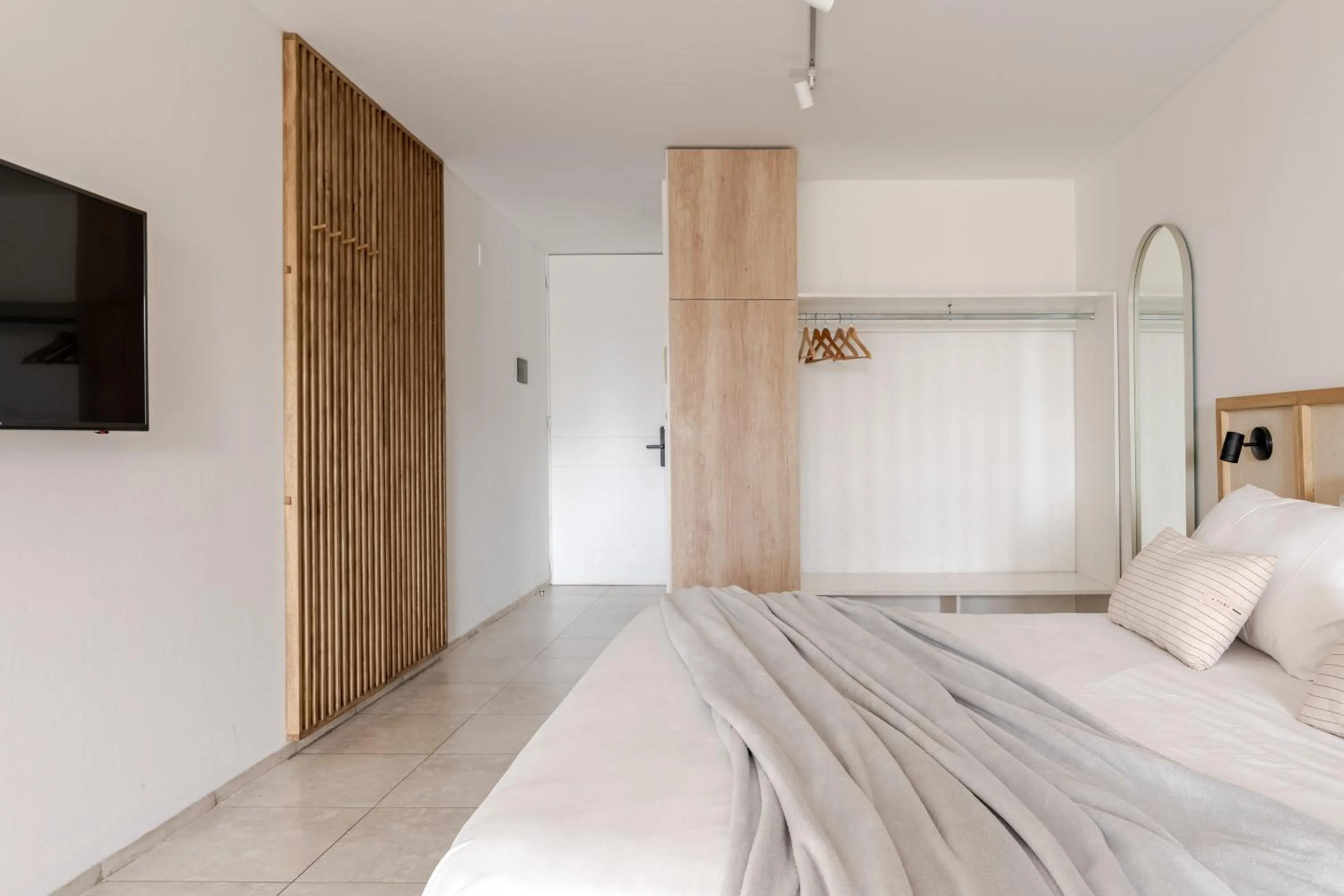 Bedroom, Bed in Departamentos Lugar