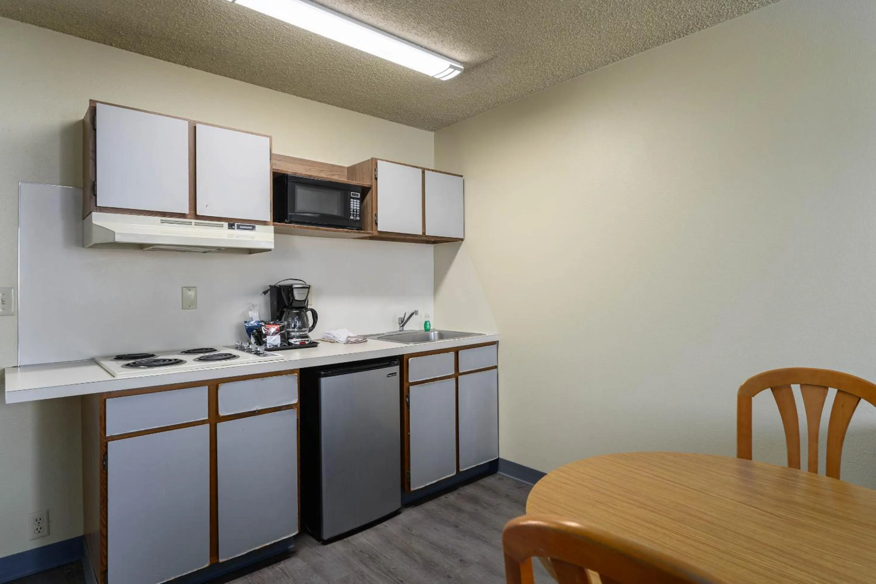 Kitchen or kitchenette in Cocusa Motel
