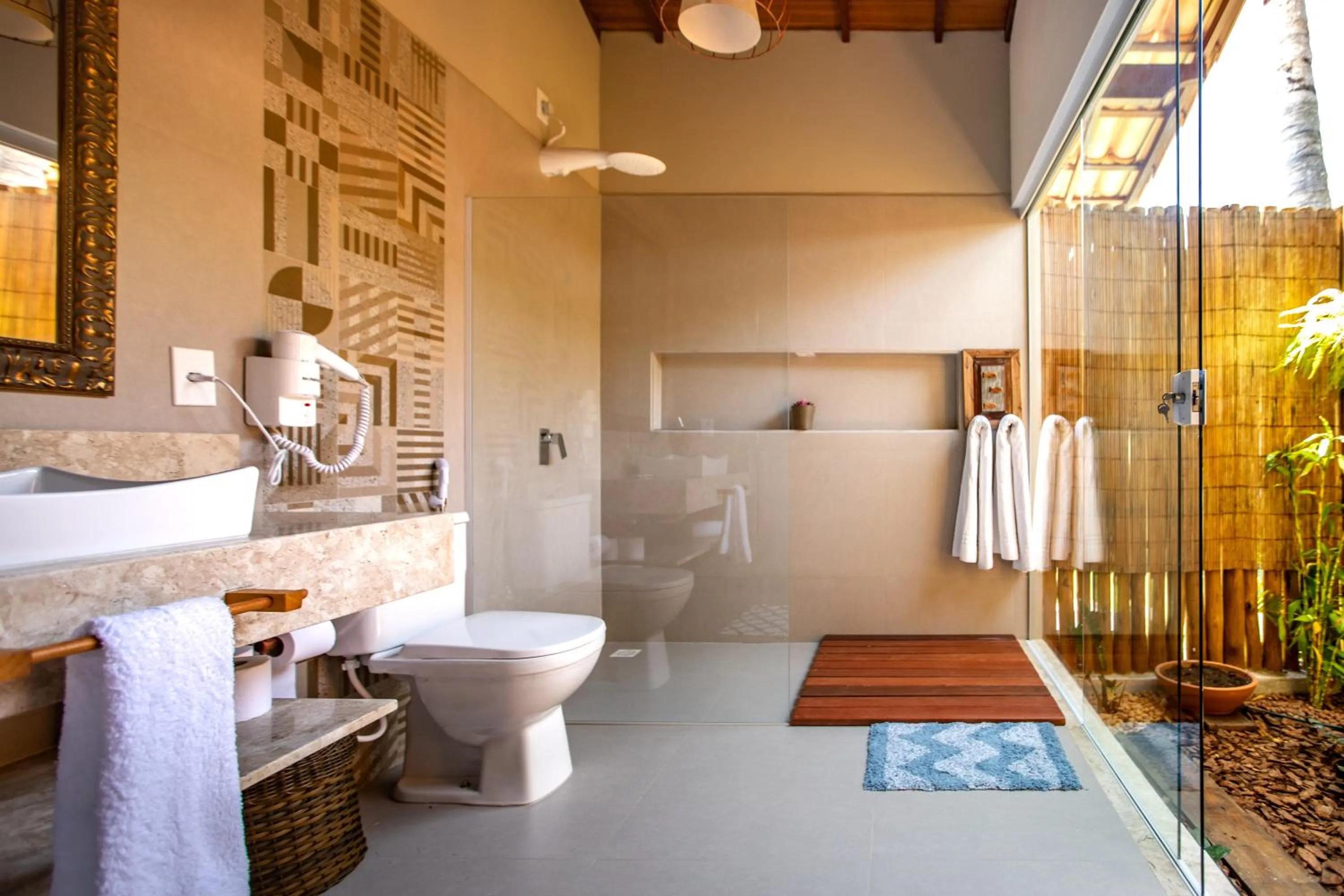 Shower in Pousada Recanto do Arraial