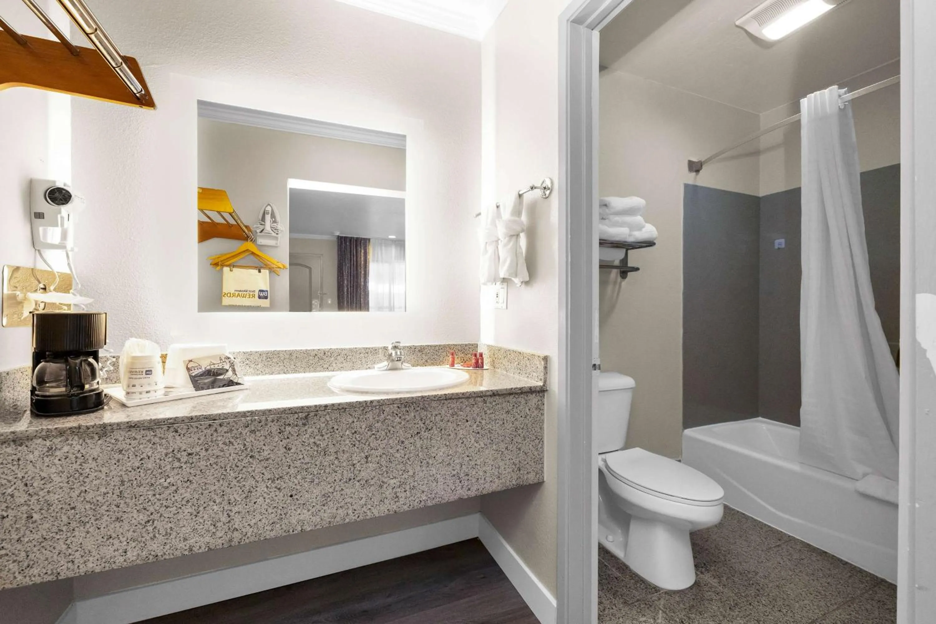 Bathroom in SureStay by Best Western San Francisco Marina District