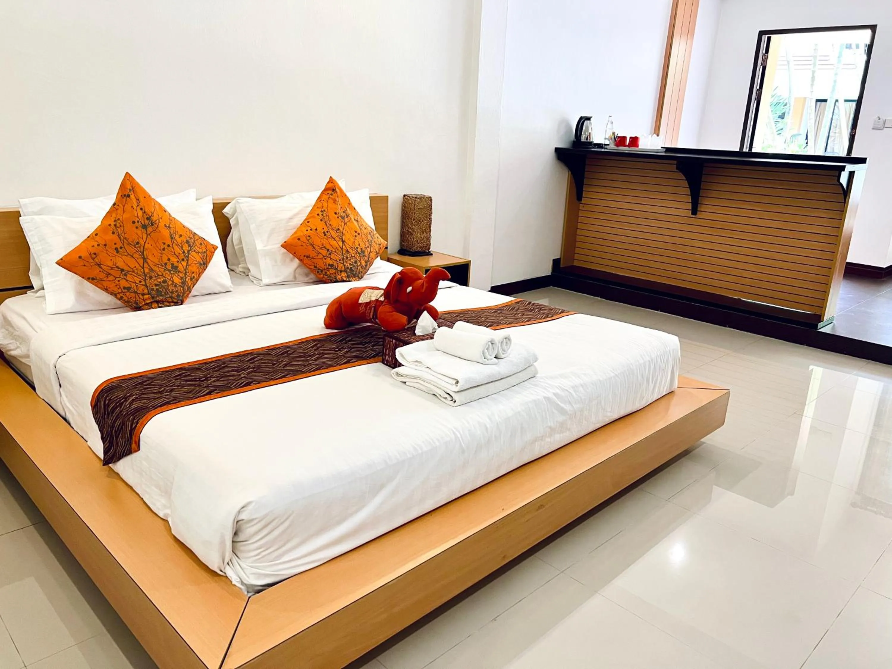 Bed in Hotel La Villa Khon Kaen